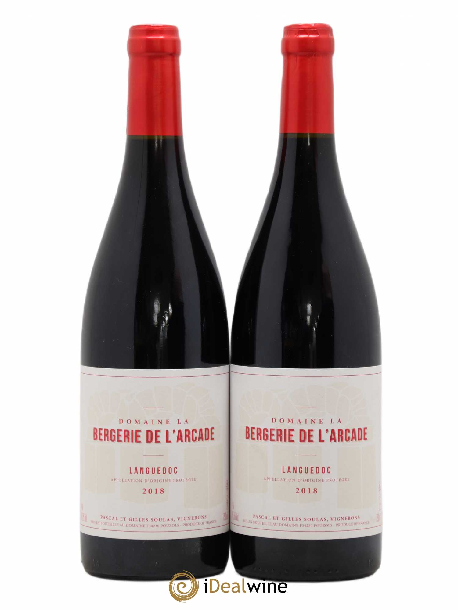 Languedoc La Bergerie de l'Arcade (Domaine) (sans prix de réserve) 2018 - Lot de 2 bouteilles - 0