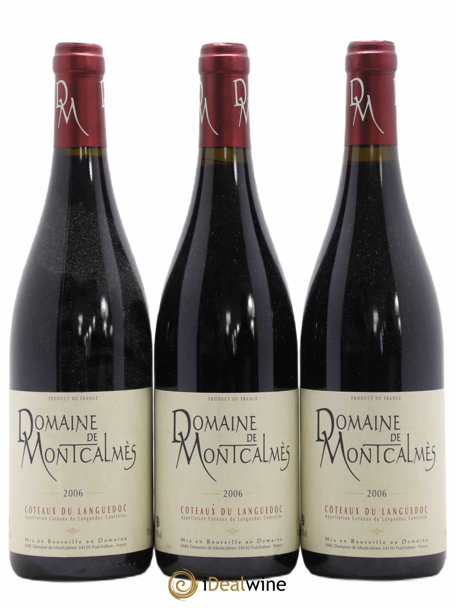 Terrasses du Larzac Domaine de Montcalmès Frédéric Pourtalié (sans prix de réserve) 2006 - Lot de 3 bouteilles - 0
