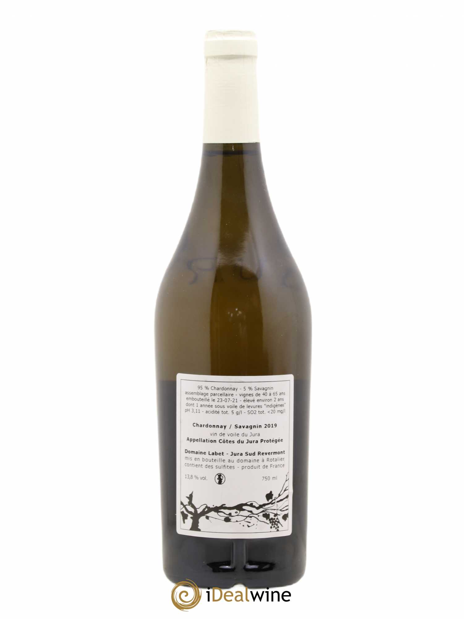Côtes du Jura Vin de Voile Chardonnay-Savagnin cuvée de garde Romain - Julien - Charline Labet (sans prix de réserve) 2019 - Lot de 1 bouteille - 1