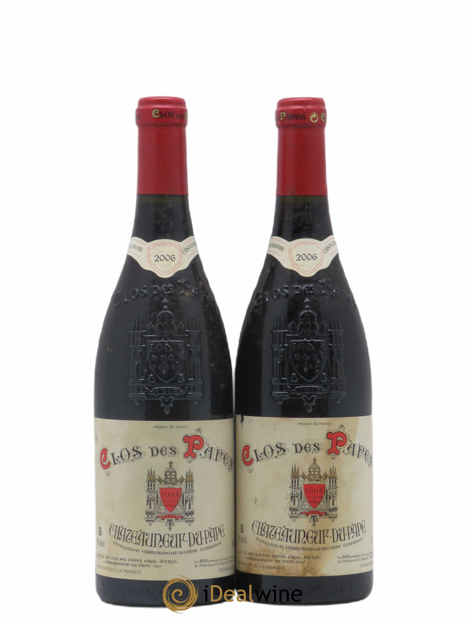 Châteauneuf-du-Pape Clos des Papes - Paul Avril (sans prix de réserve) 2006 - Lot de 2 bouteilles - 0