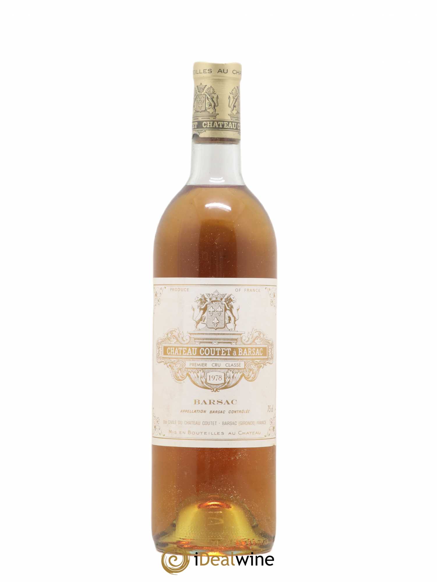 Château Coutet 1er Grand Cru Classé (senza prezzo di riserva) 1978 - Lotto di 1 bottiglia - 0