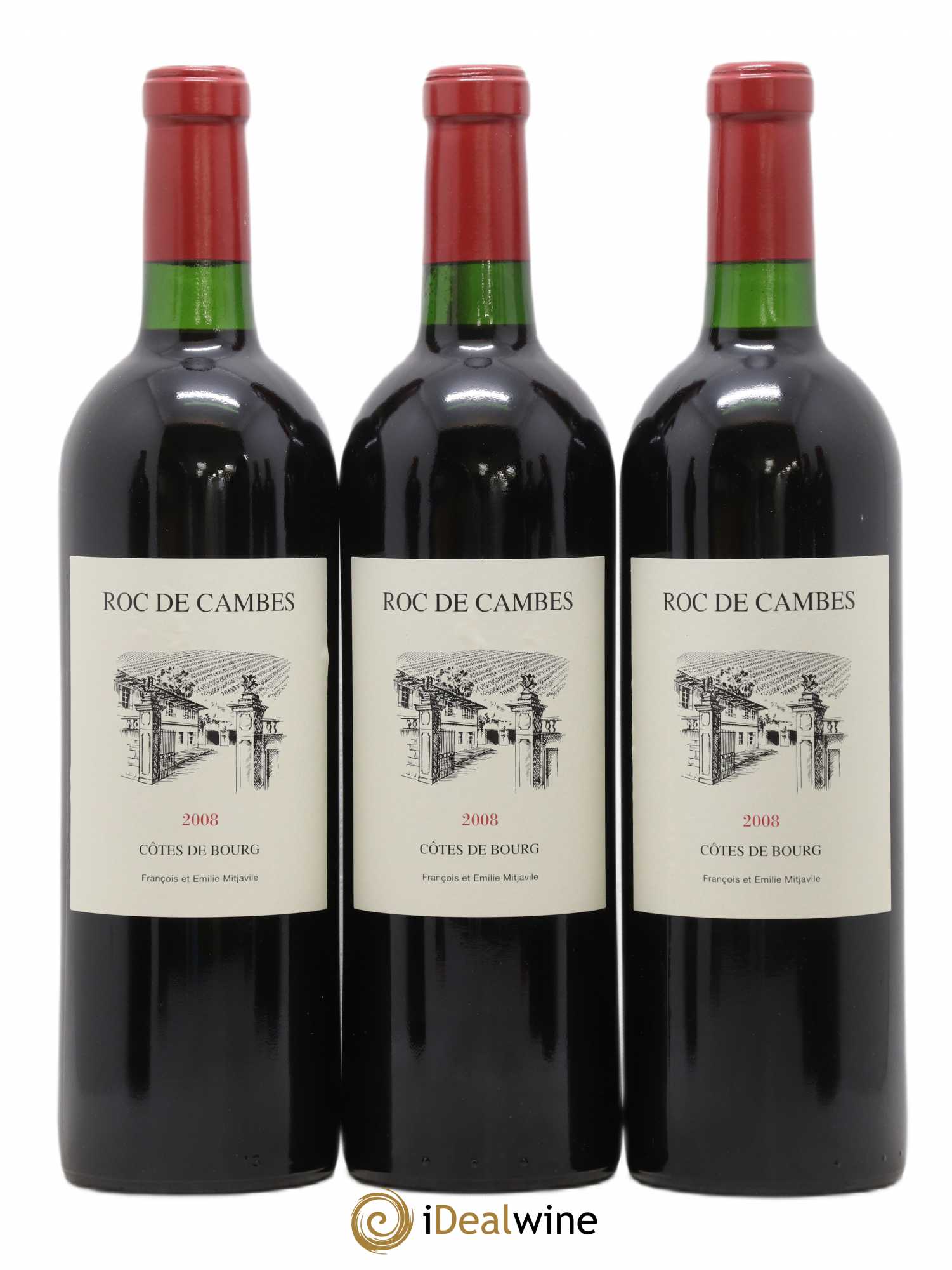 Roc de Cambes (sans prix de réserve) 2008 - Lot de 6 bouteilles - 1
