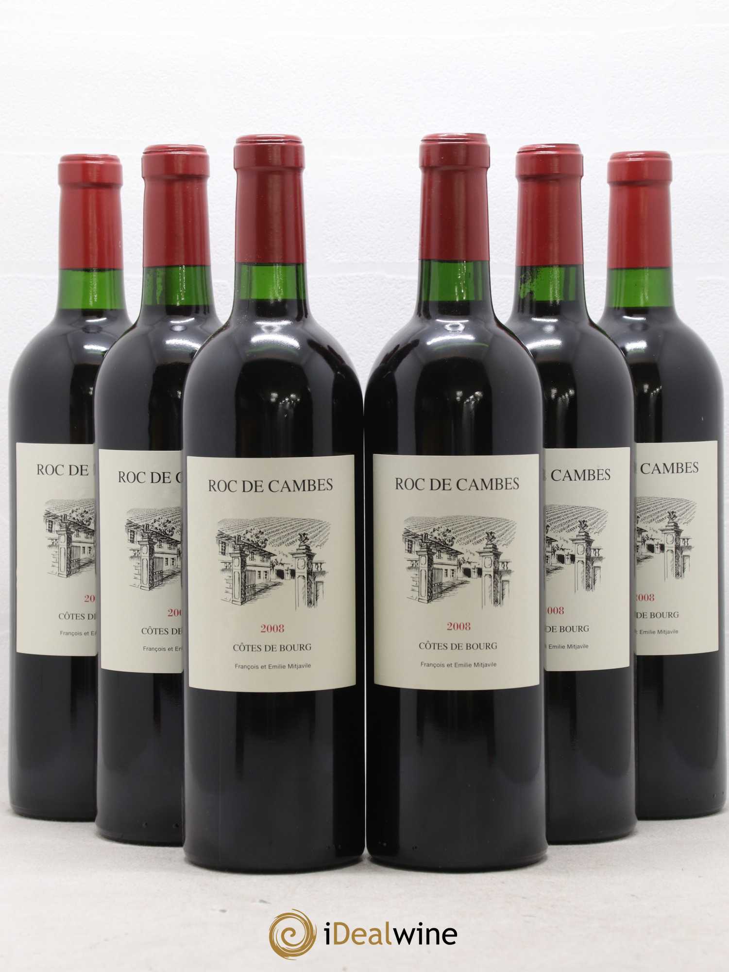 Roc de Cambes (sans prix de réserve) 2008 - Lot de 6 bouteilles - 0