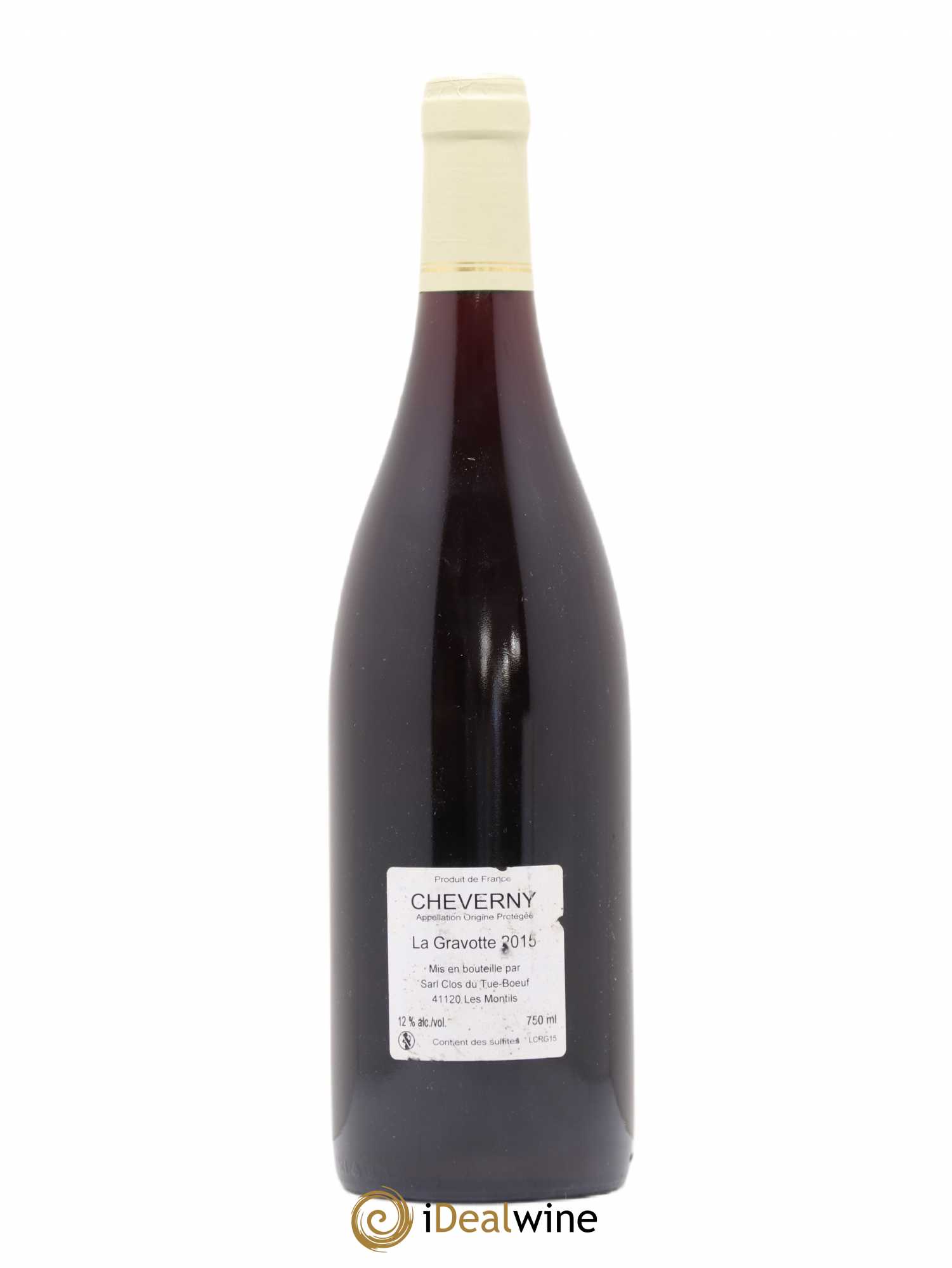 Cheverny La Gravotte Clos du Tue-Boeuf (sans prix de réserve) 2015 - Lot de 1 bouteille - 1