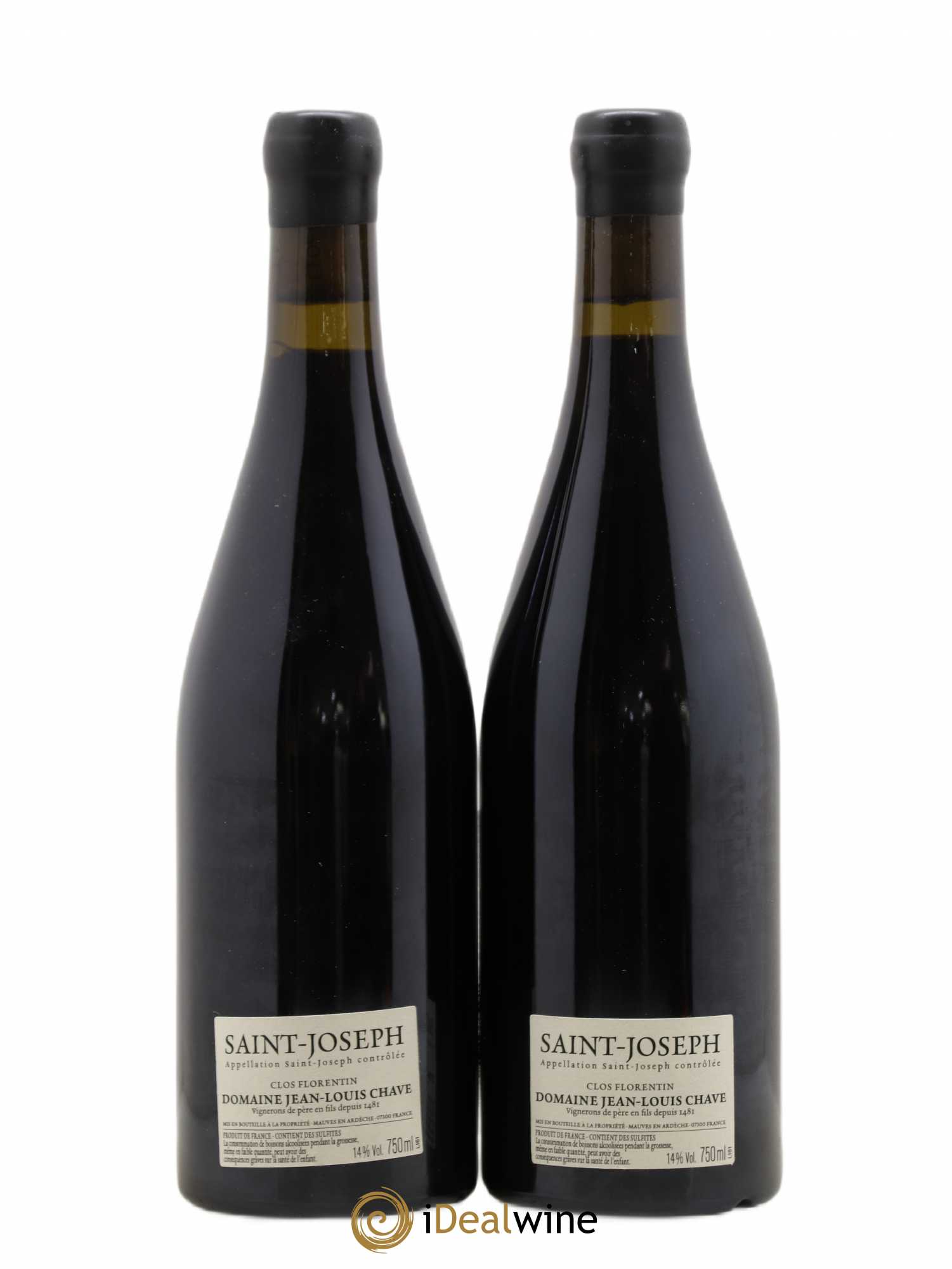 Saint-Joseph Clos Florentin Jean-Louis Chave (sans prix de réserve) 2016 - Lot de 2 bouteilles - 1