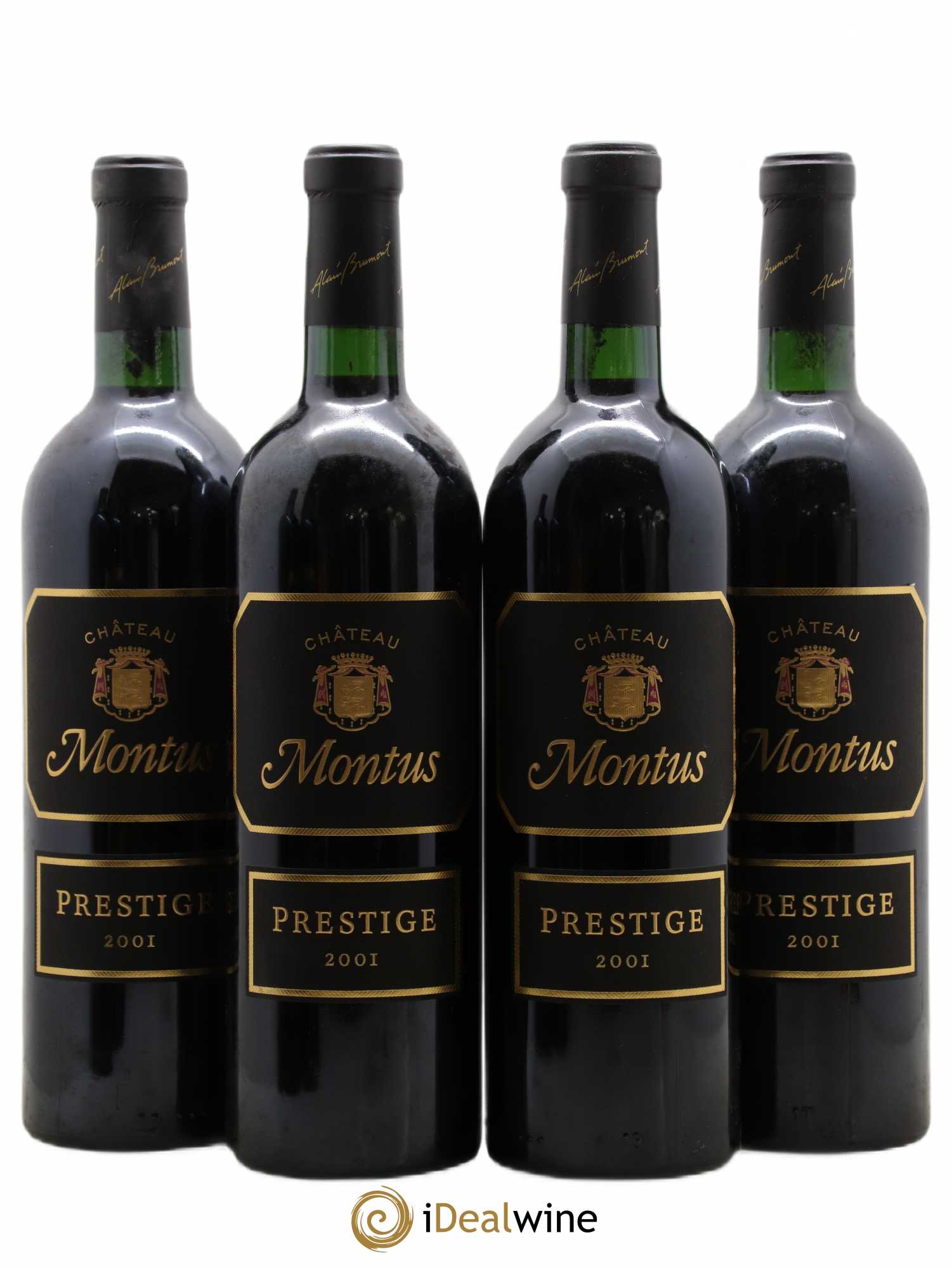 Madiran Château Montus-Prestige Alain Brumont (sans prix de réserve) 2001 - Lot de 4 bouteilles - 0