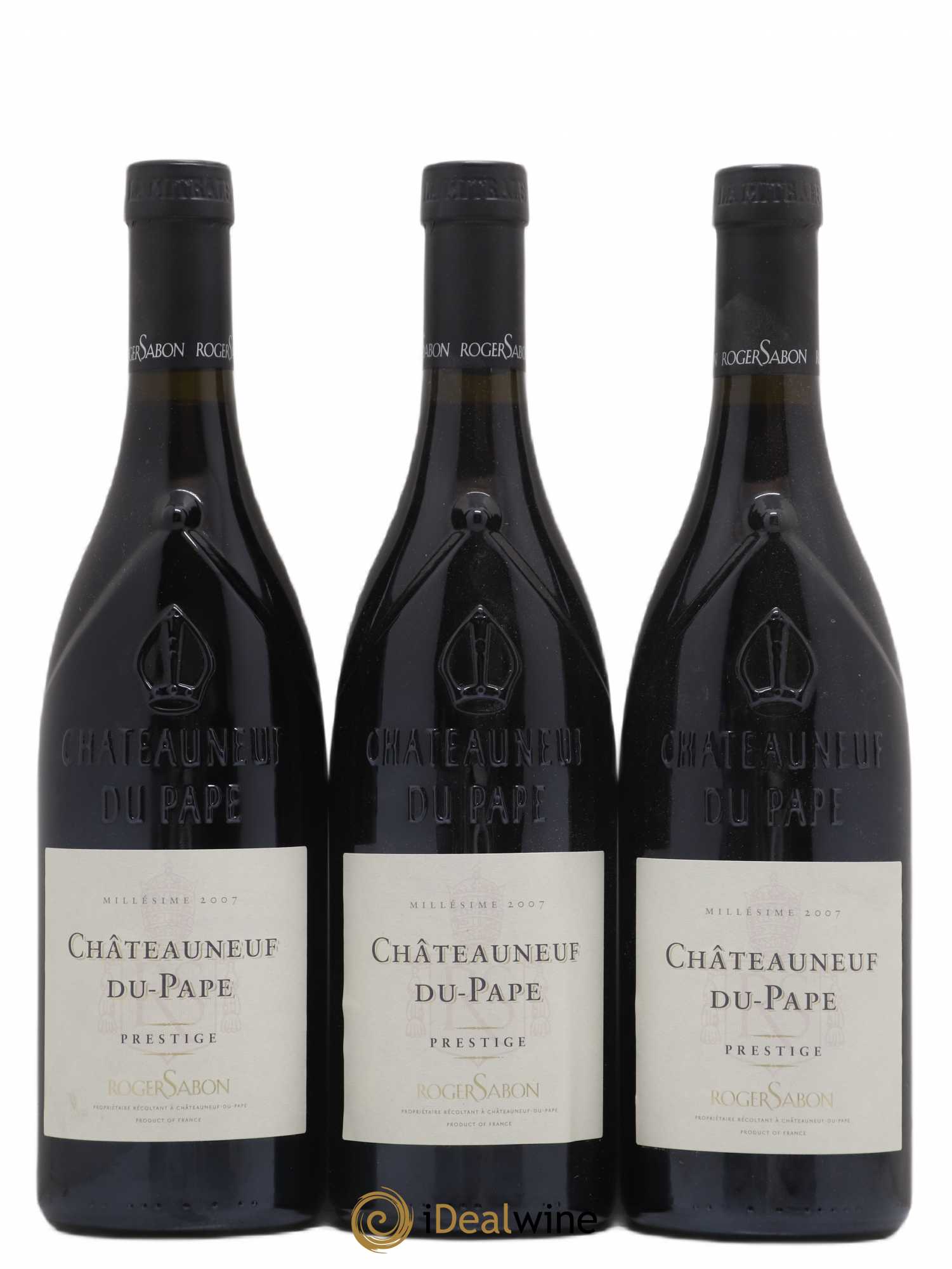 Châteauneuf-du-Pape Cuvée Prestige Roger Sabon (Domaine) (sans prix de réserve) 2007 - Lot de 3 bouteilles - 0