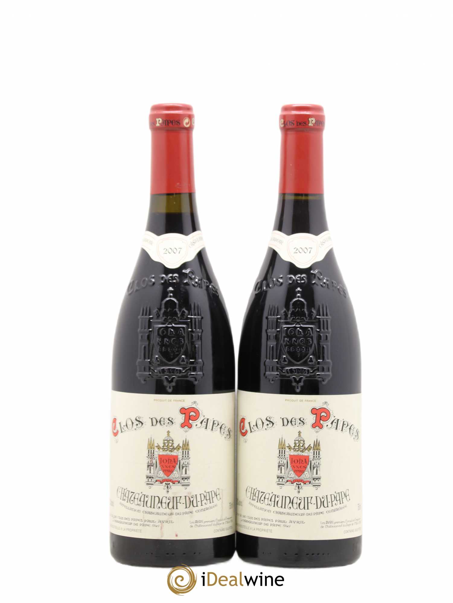 Châteauneuf-du-Pape Clos des Papes - Paul Avril (sans prix de réserve) 2007 - Lot de 2 bouteilles - 0