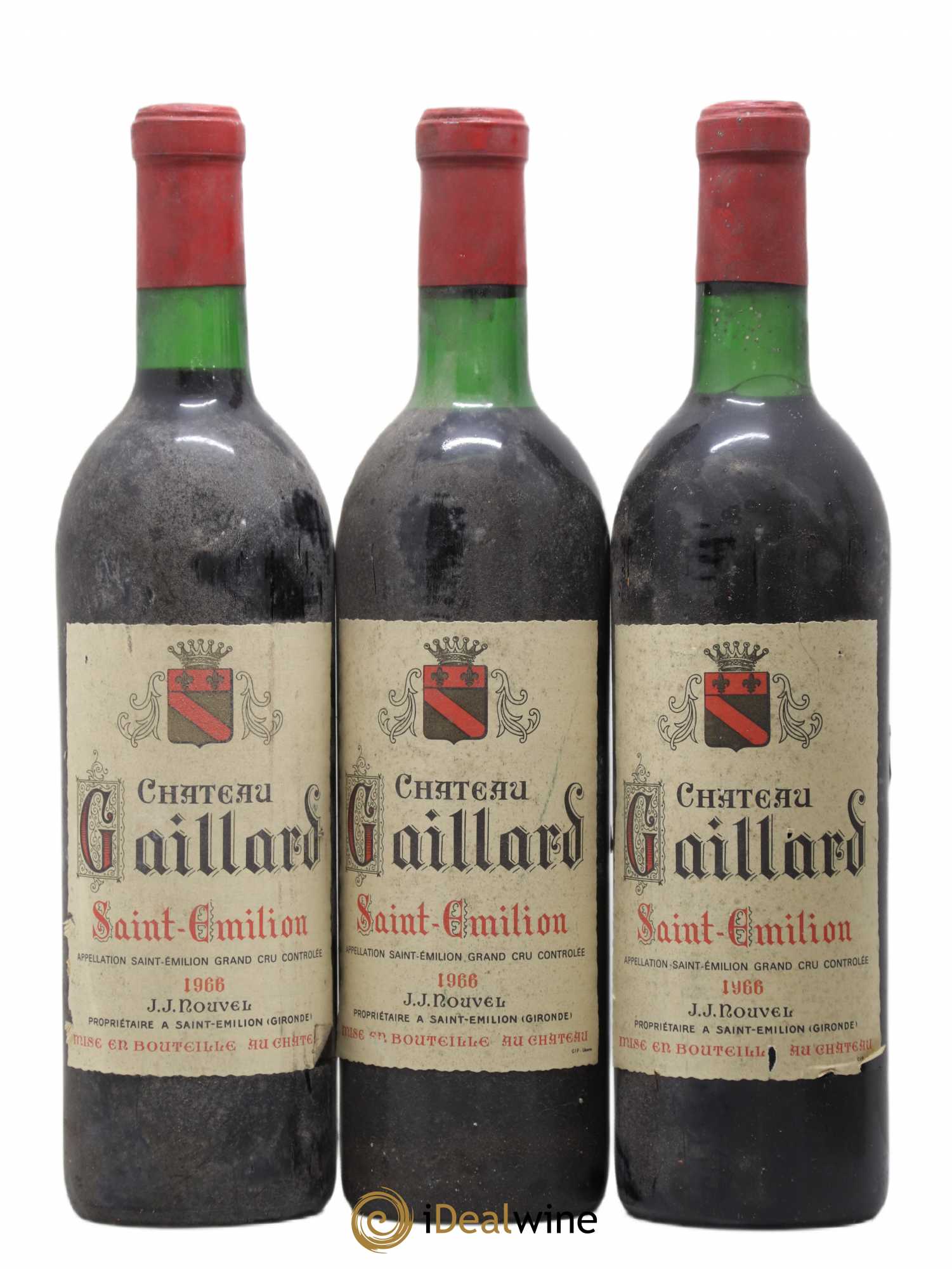 Saint-Émilion Château Gaillard (sans prix de réserve) 1966 - Lot de 6 bouteilles - 2