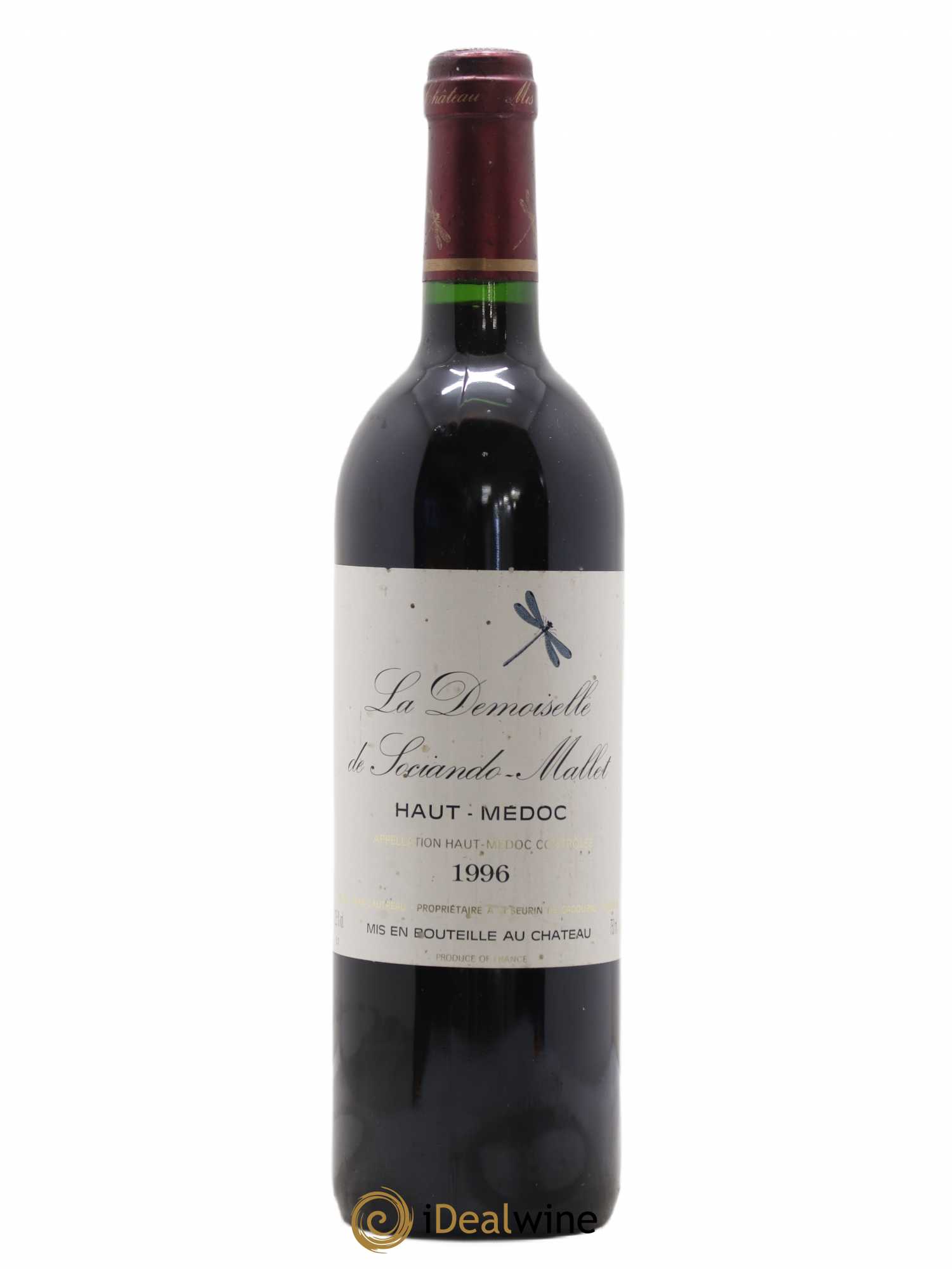 Demoiselle de Sociando Mallet Second Vin (sans prix de réserve) 1996 - Lot de 1 bouteille - 0