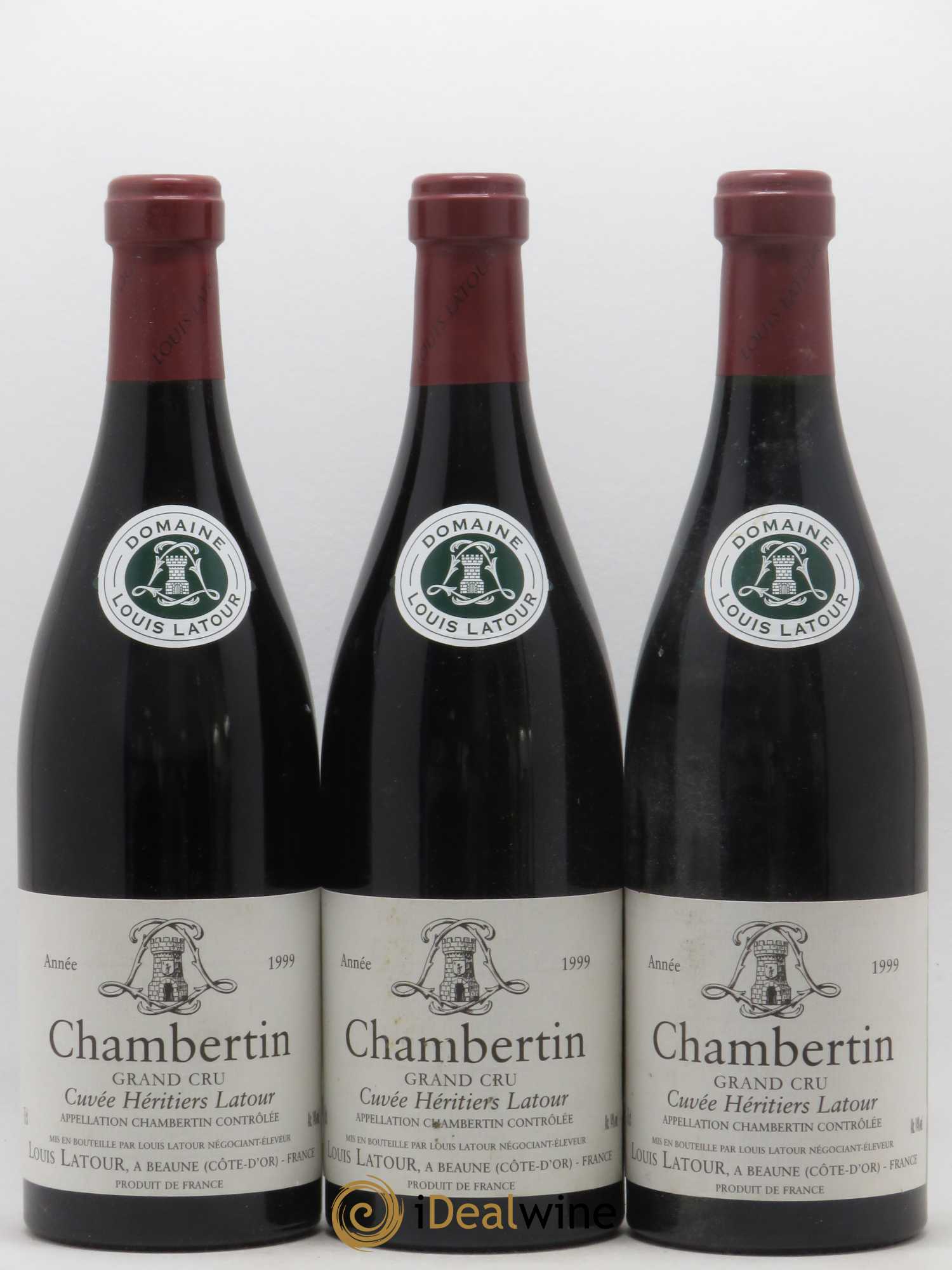 Chambertin Grand Cru Cuvée Héritiers Latour Louis Latour 1999 - Lot de 12 bouteilles - 1