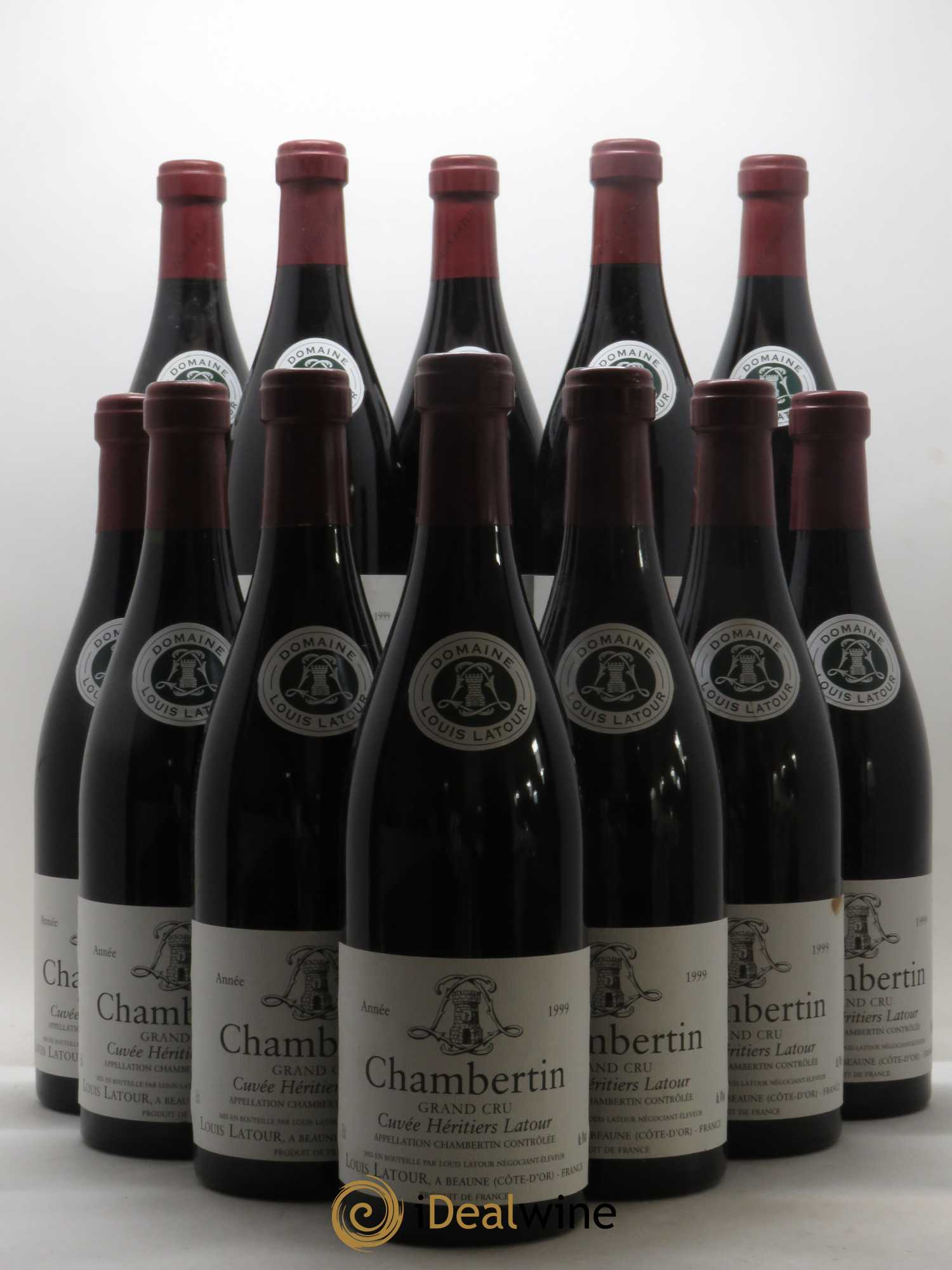 Chambertin Grand Cru Cuvée Héritiers Latour Louis Latour 1999 - Lot de 12 bouteilles - 0