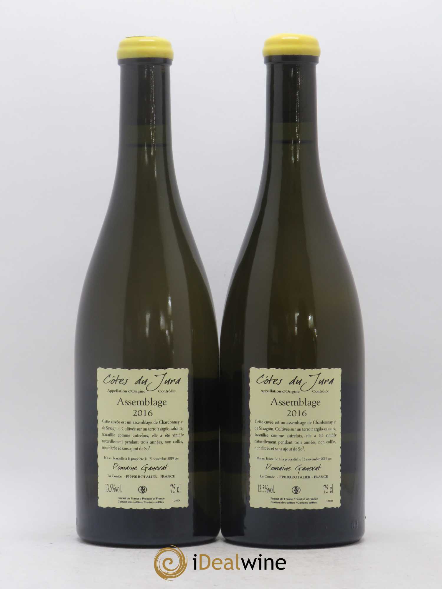 Côtes du Jura Cuvée Orégane Jean-François Ganevat (Domaine) 2016 - Lot de 2 bouteilles - 1