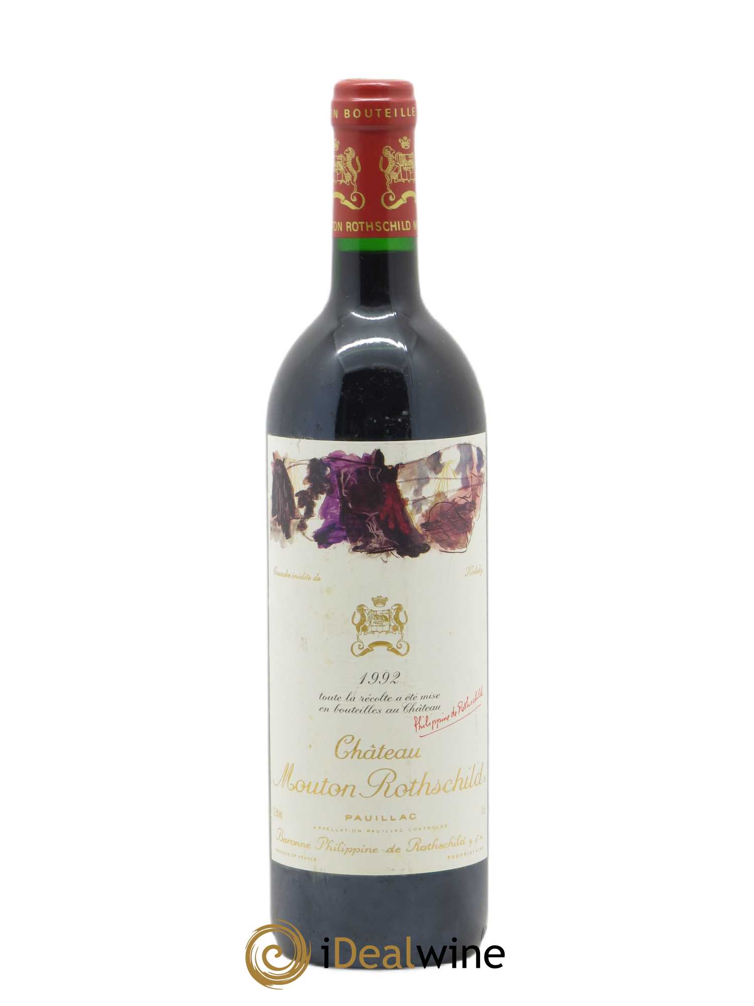Château Mouton Rothschild 1er Grand Cru Classé (sans prix de réserve) 1992 - Lot de 1 bouteille - 0
