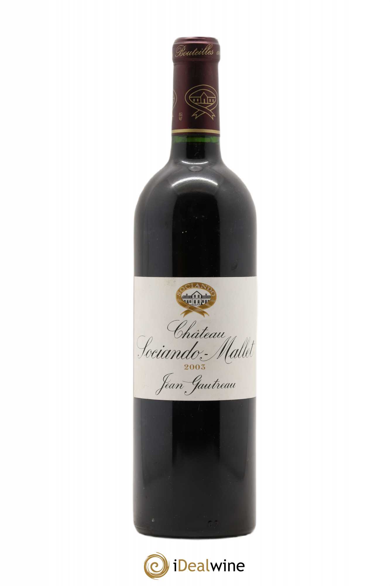 Château Sociando Mallet 2003 - Lot de 1 bouteille - 0