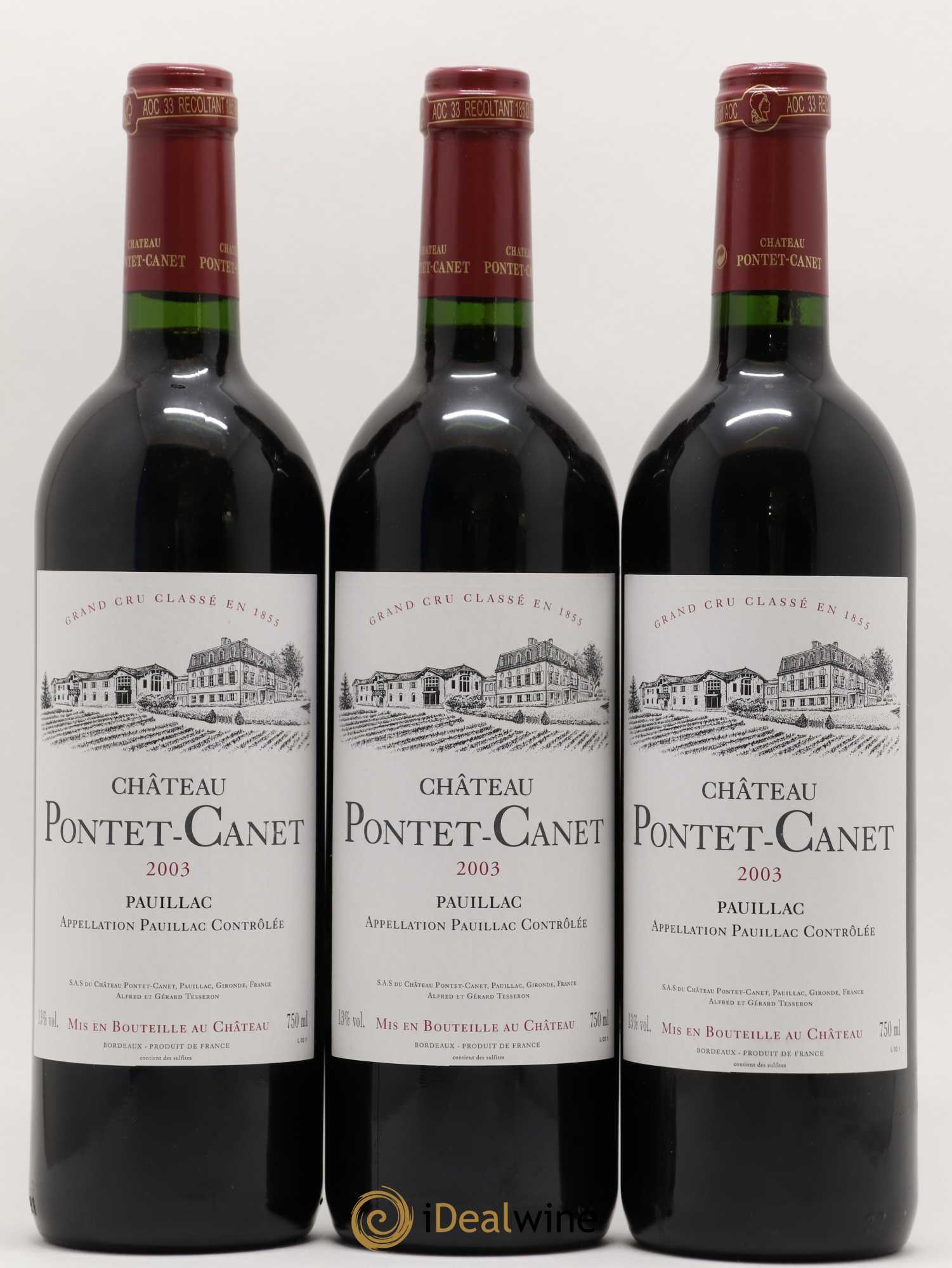 Château Pontet Canet 5ème Grand Cru Classé 2003 - Lot de 12 bouteilles - 4