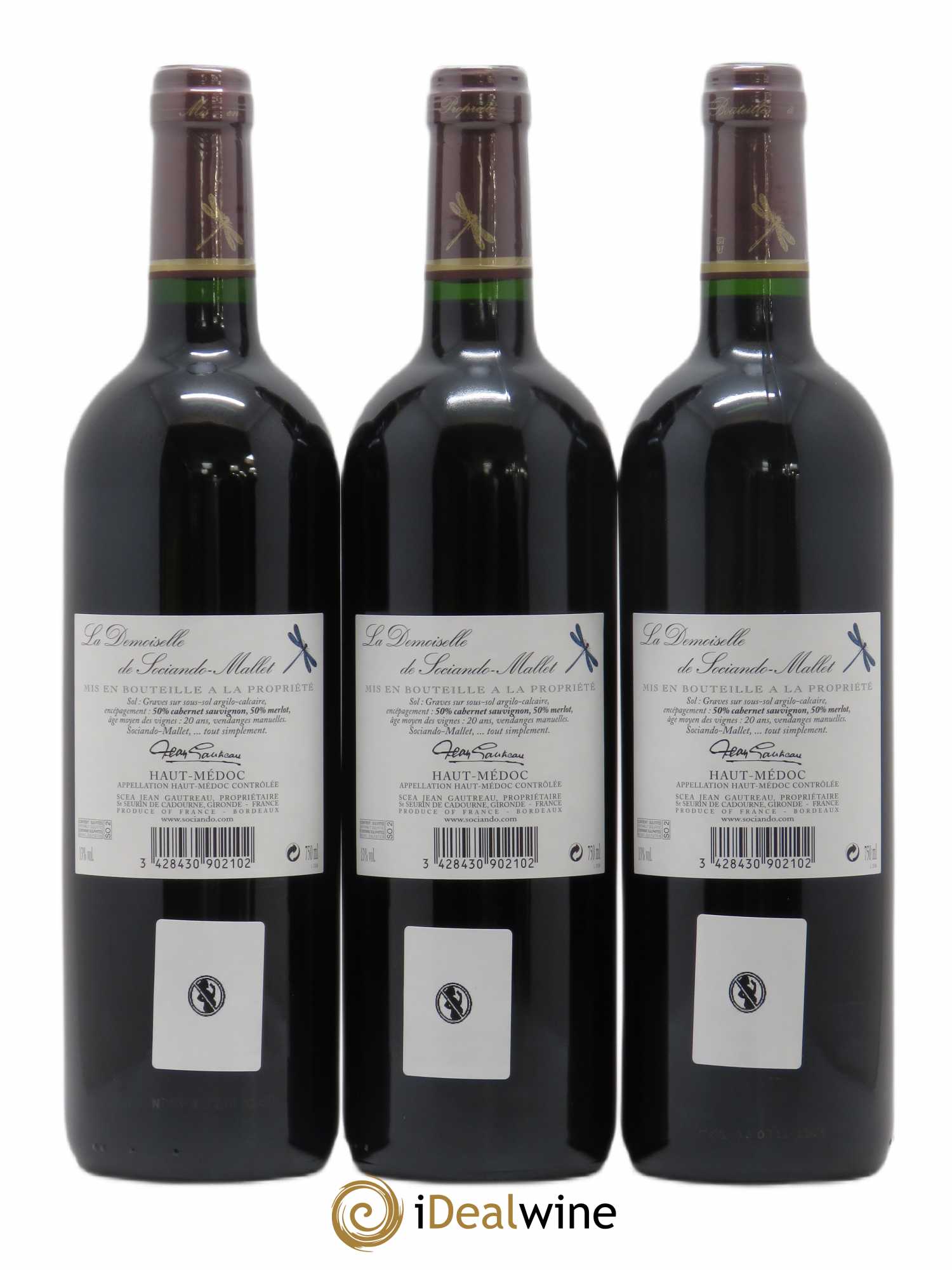 Demoiselle de Sociando Mallet Second Vin 2009 - Lot de 6 bouteilles - 4