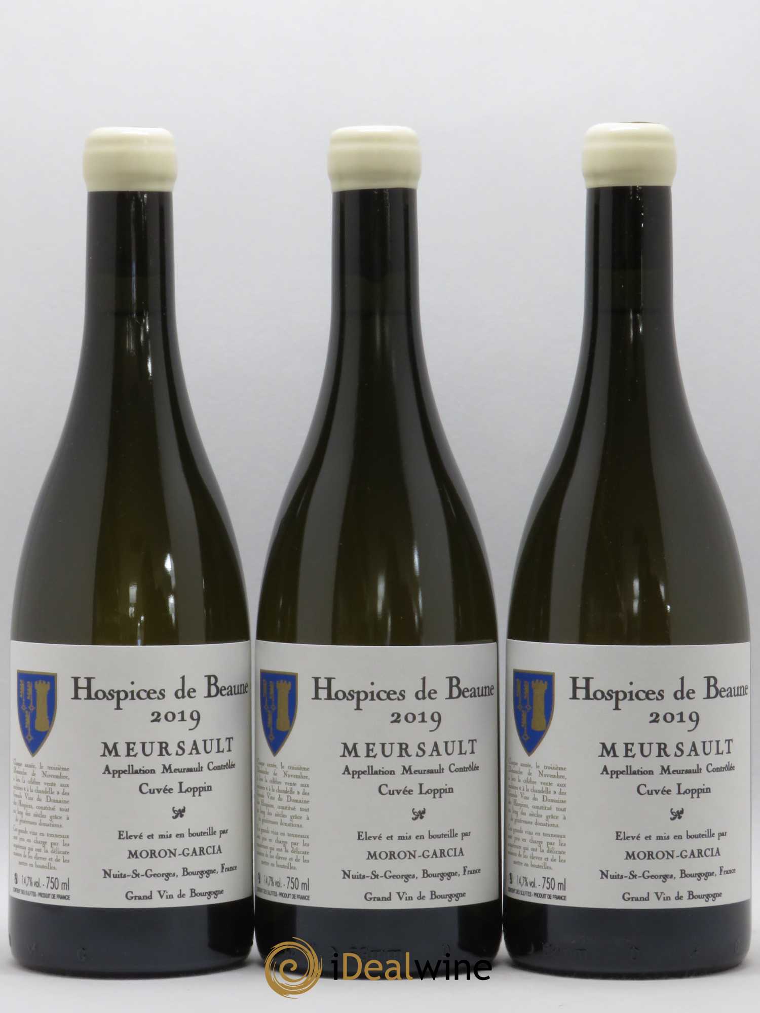 Meursault Cuvée Loppin Hospices de Beaune Domaine Moron-Garcia (sans prix de réserve) 2019 - Posten von 6 Flaschen - 2