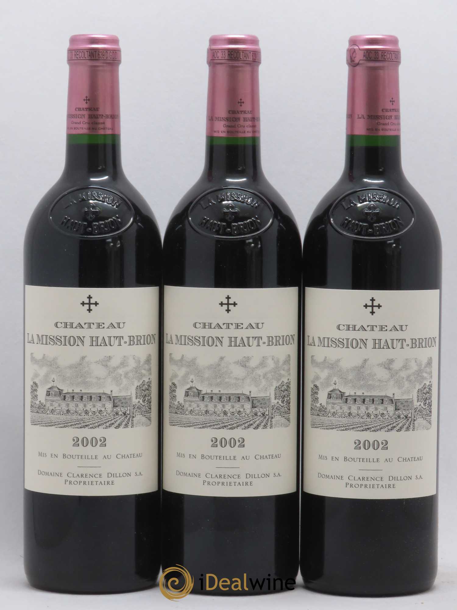 Château la Mission Haut-Brion Cru Classé de Graves 2002 - Lot de 12 bouteilles - 1