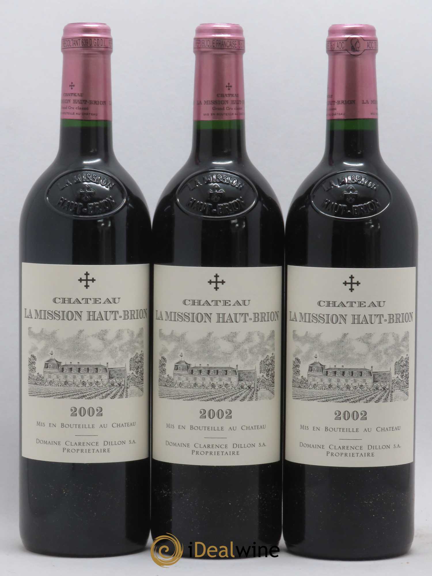 Château la Mission Haut-Brion Cru Classé de Graves 2002 - Lot de 12 bouteilles - 3