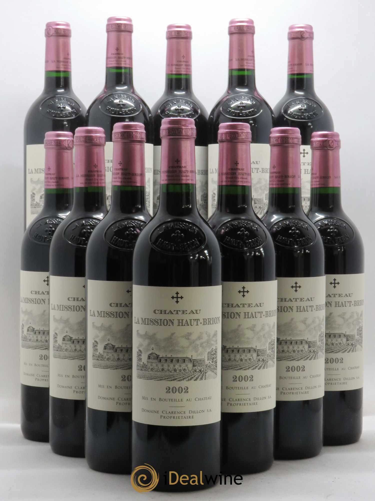 Château la Mission Haut-Brion Cru Classé de Graves 2002 - Lot de 12 bouteilles - 0