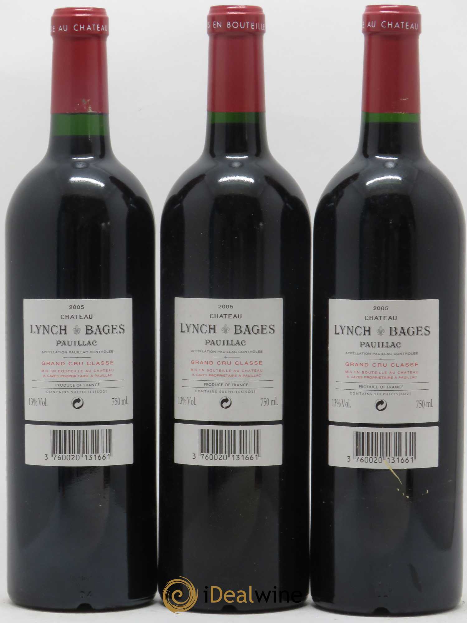 Château Lynch Bages 5ème Grand Cru Classé 2005 - Lot de 12 bouteilles - 6