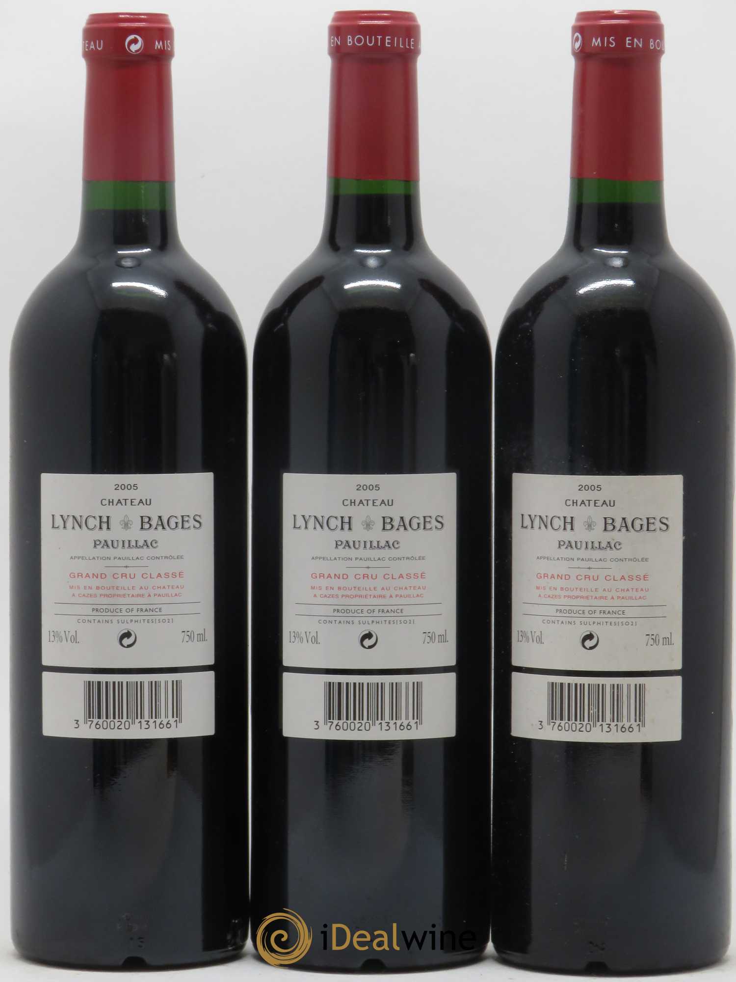 Château Lynch Bages 5ème Grand Cru Classé 2005 - Lot de 12 bouteilles - 8