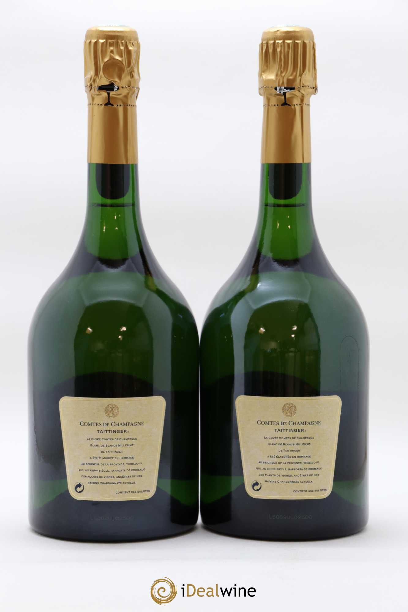 Comtes de Champagne Taittinger 1996 - Lot de 2 bouteilles - 1