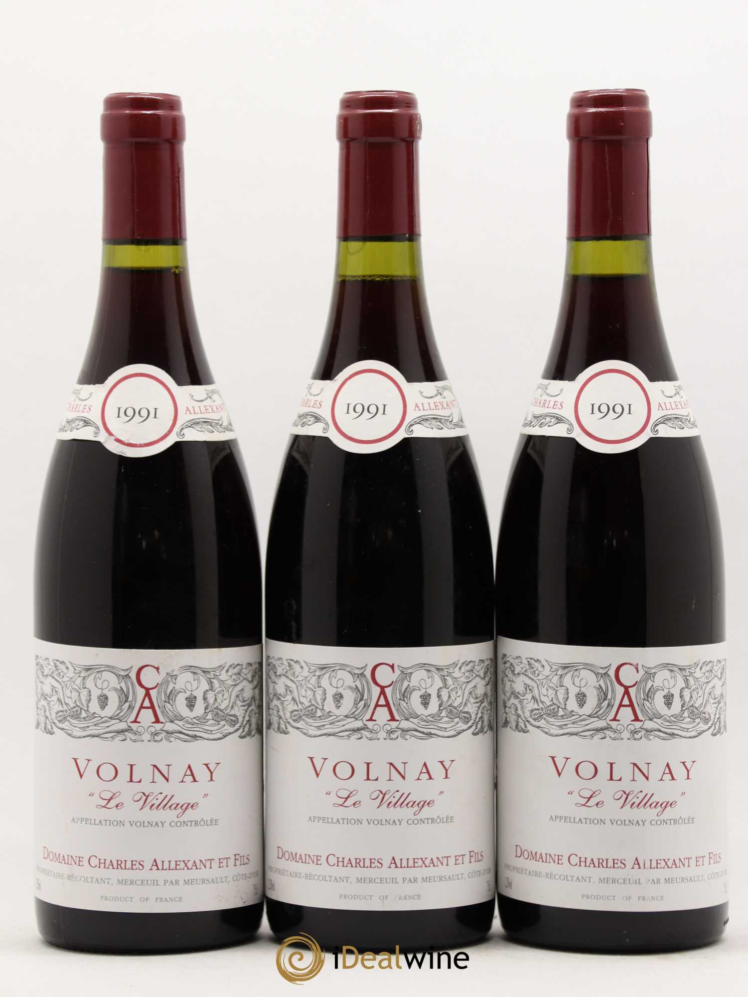 Volnay Charles Allexant et Fils 1991 - Posten von 3 Flaschen - 0
