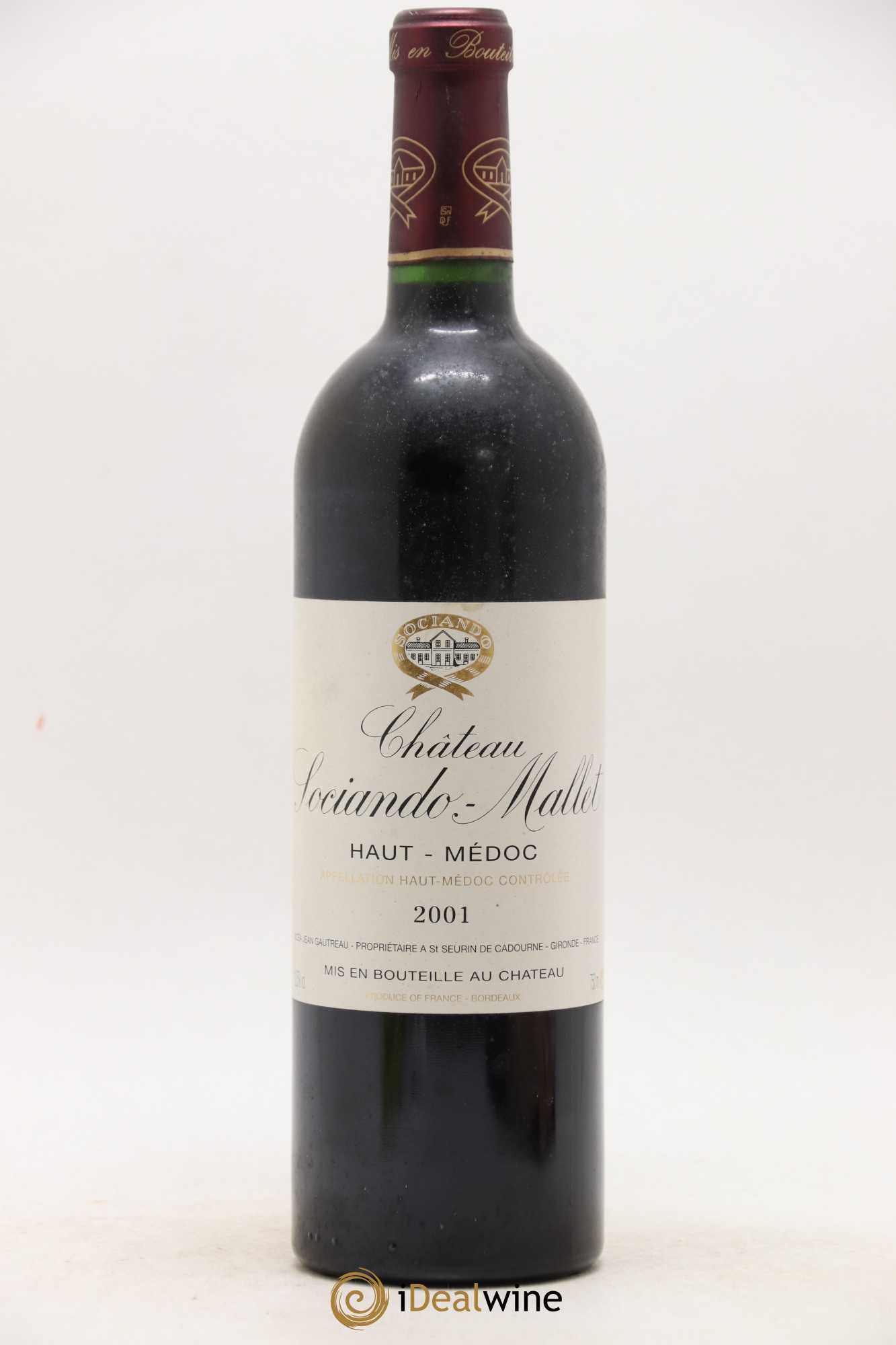 Château Sociando Mallet (sans prix de réserve) 2001 - Lot de 1 bouteille - 0