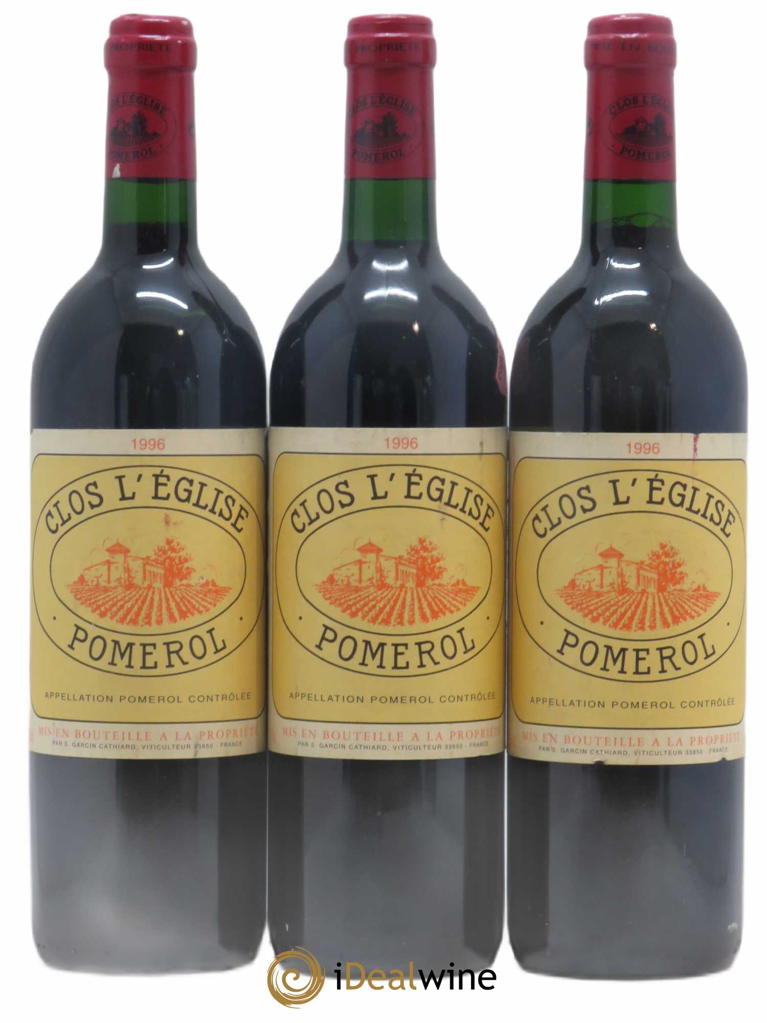 Clos l'Eglise (sans prix de réserve) 1996 - Lot de 3 bouteilles - 0