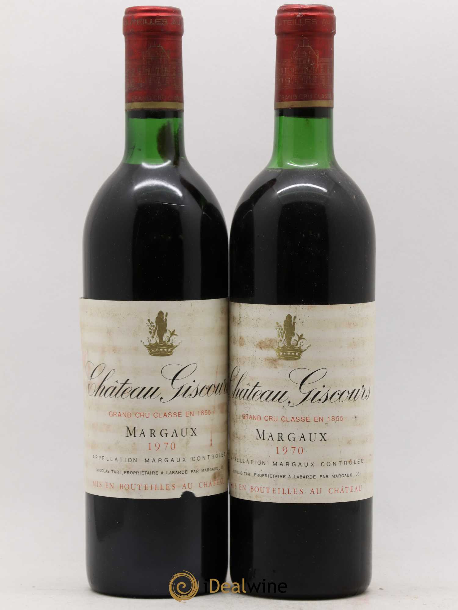 Château Giscours 3ème Grand Cru Classé (sans prix de réserve) 1970 - Lot de 2 bouteilles - 0