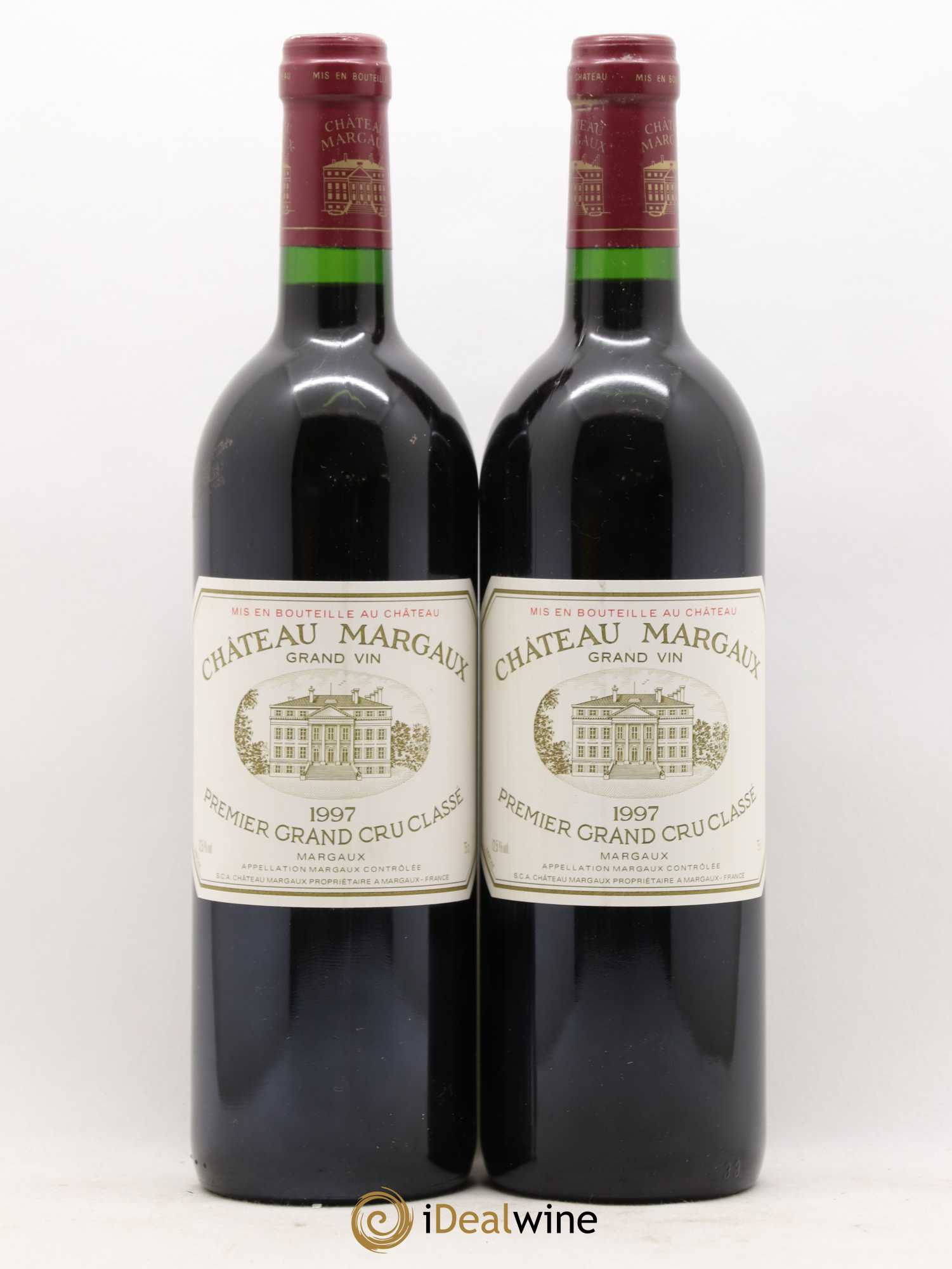 Château Margaux 1er Grand Cru Classé 1997 - Lot de 2 bouteilles - 0