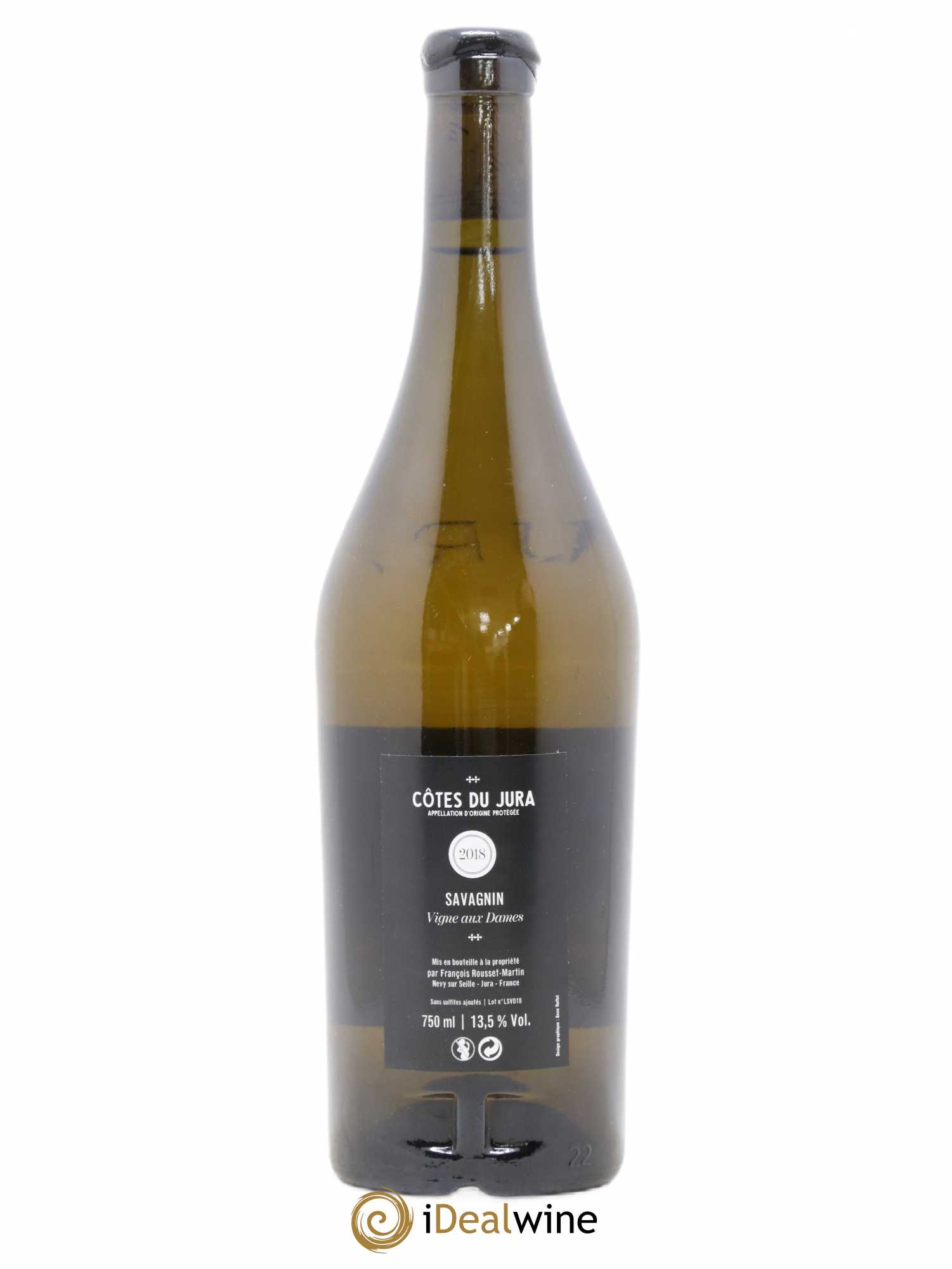 Côtes du Jura Vignes aux Dames François Rousset Martin (sans prix de réserve) 2018 - Lot de 1 bouteille - 1