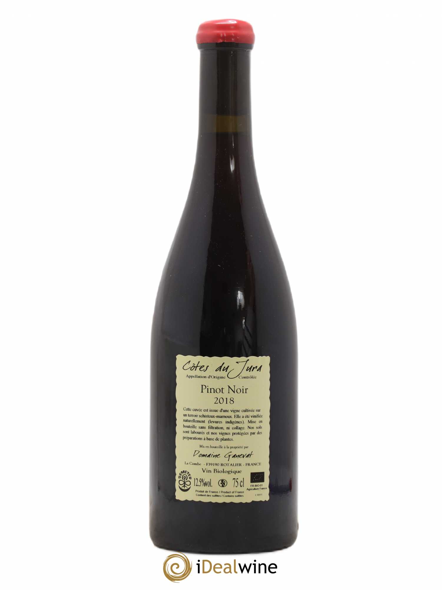 Côtes du Jura Pinot Noir En Billat  Jean-François Ganevat (Domaine)  (sans prix de réserve) 2018 - Lot de 1 bouteille - 1