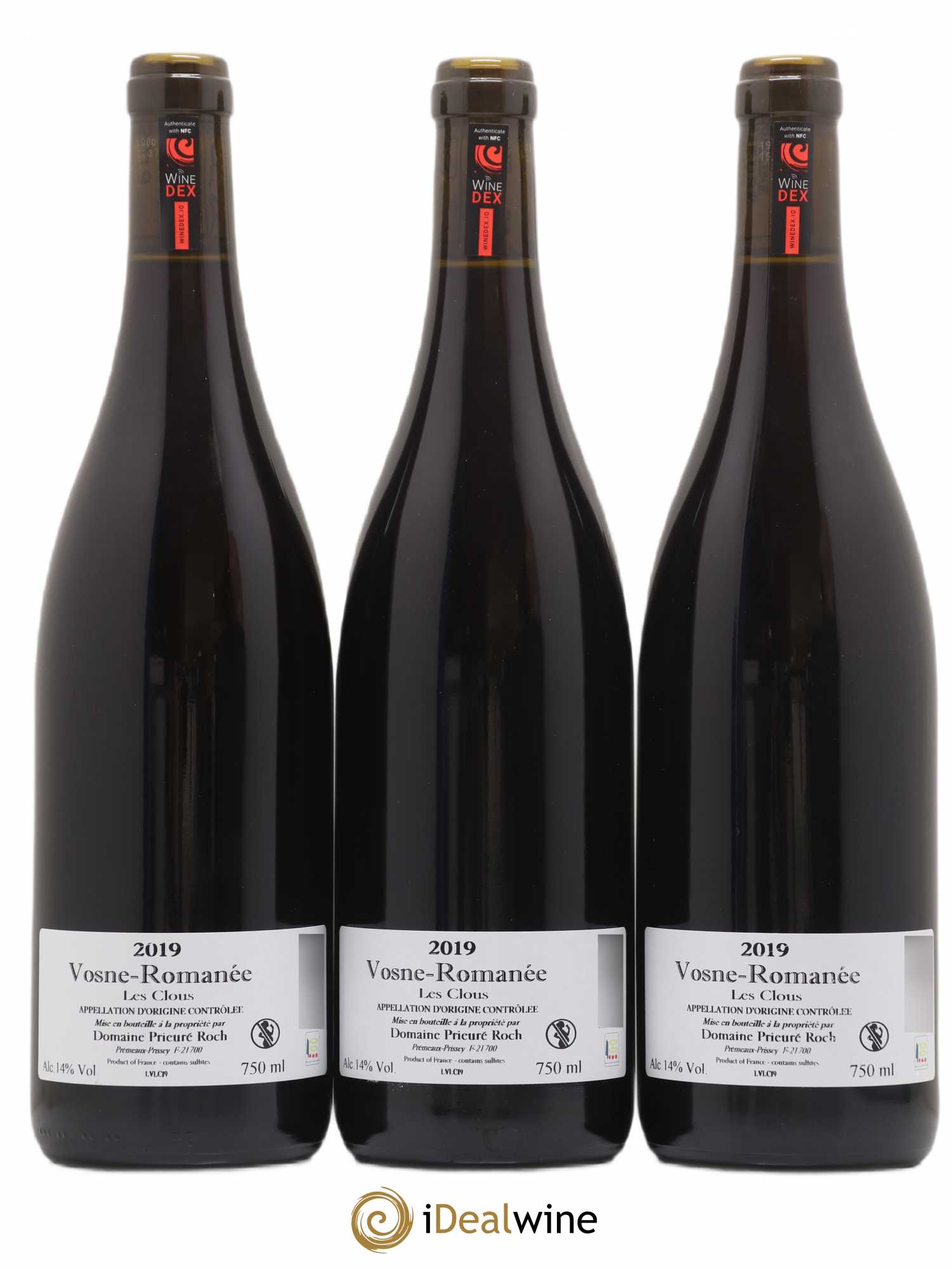 Vosne-Romanée Les Clous Prieuré Roch 2019 - Lot de 3 bouteilles - 1