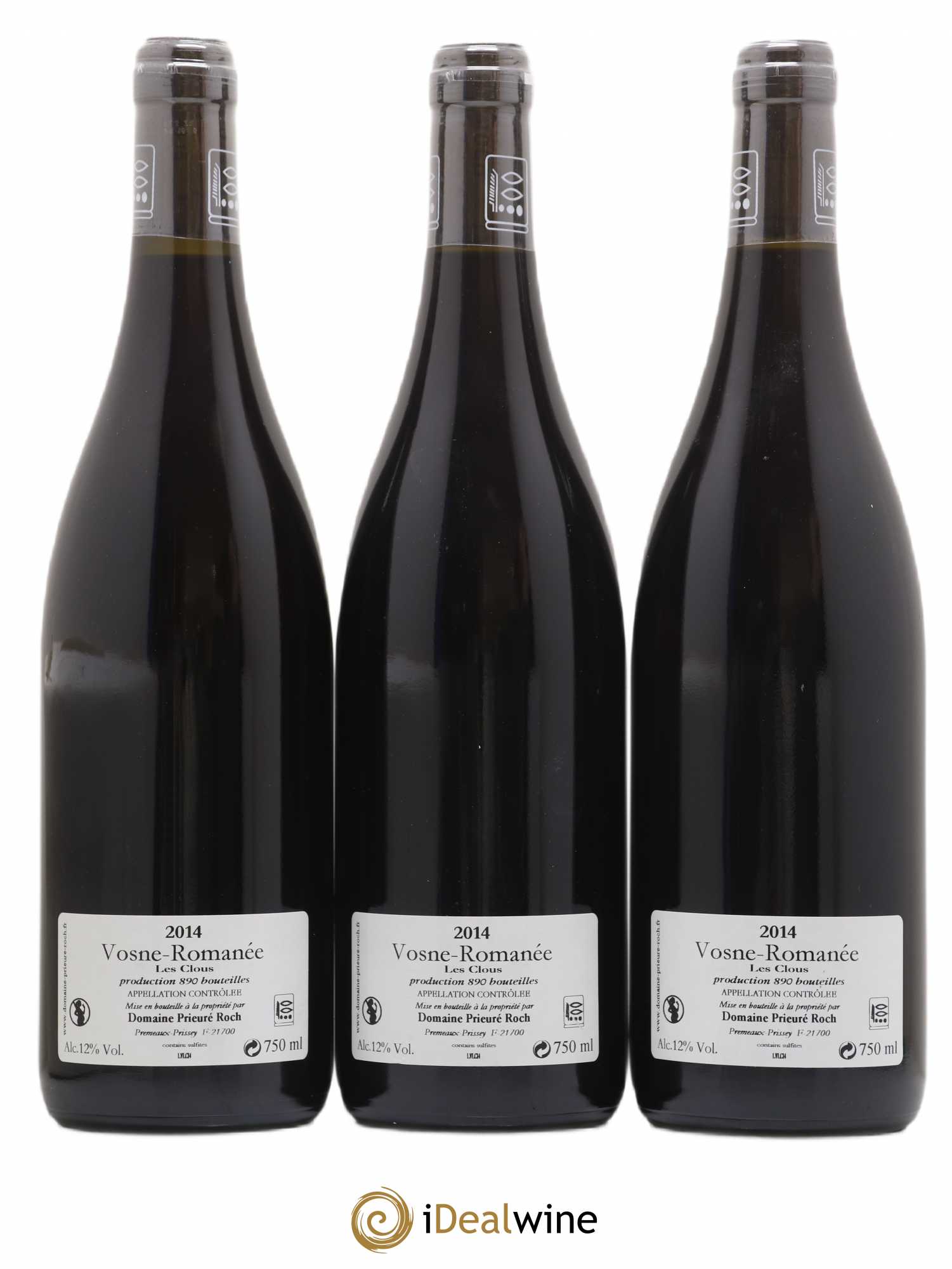 Vosne-Romanée Les Clous Prieuré Roch 2014 - Lot de 3 bouteilles - 1