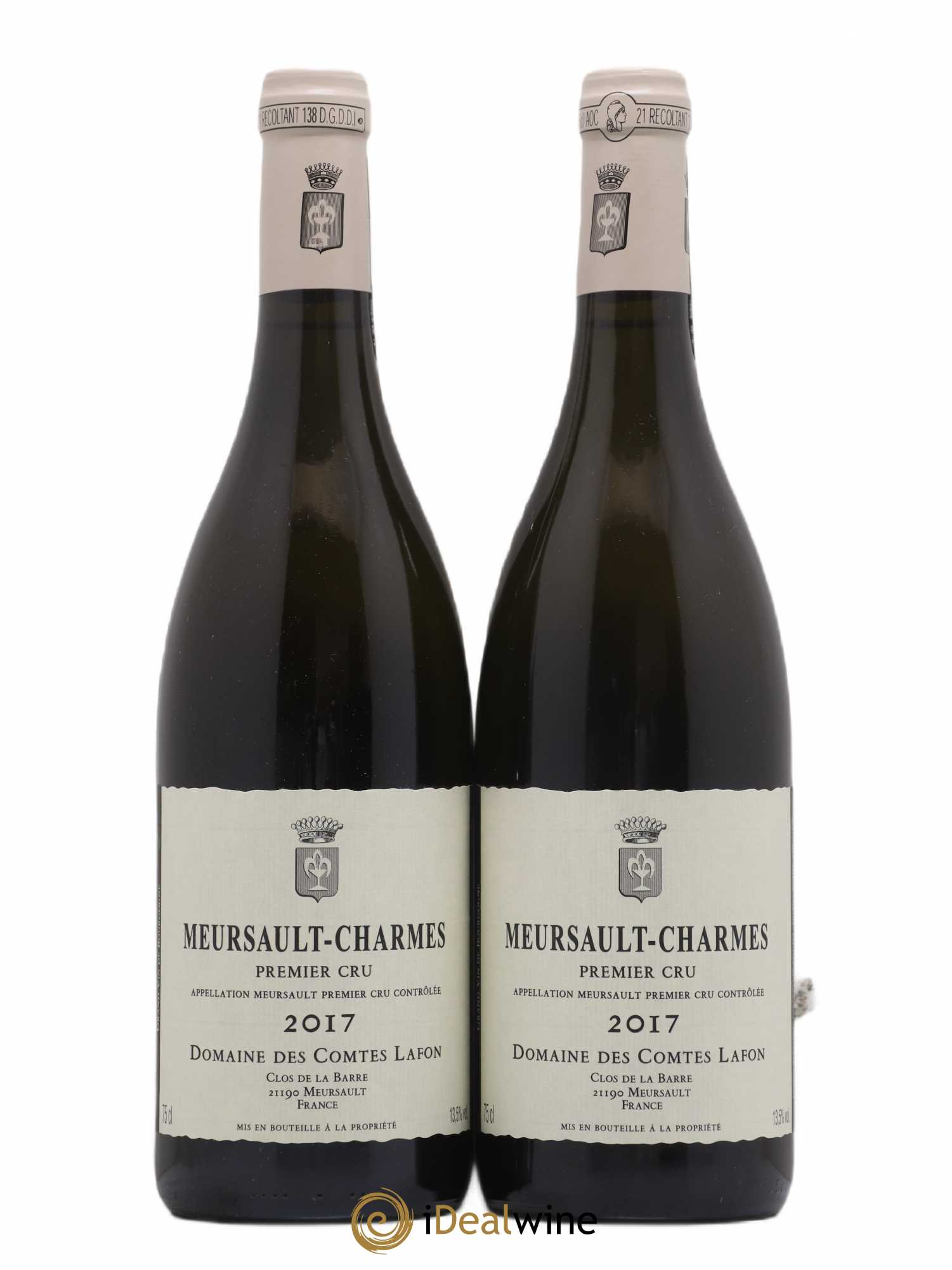 Meursault 1er Cru Charmes Comtes Lafon (Domaine des) 2017 - Lot de 2 bouteilles - 0