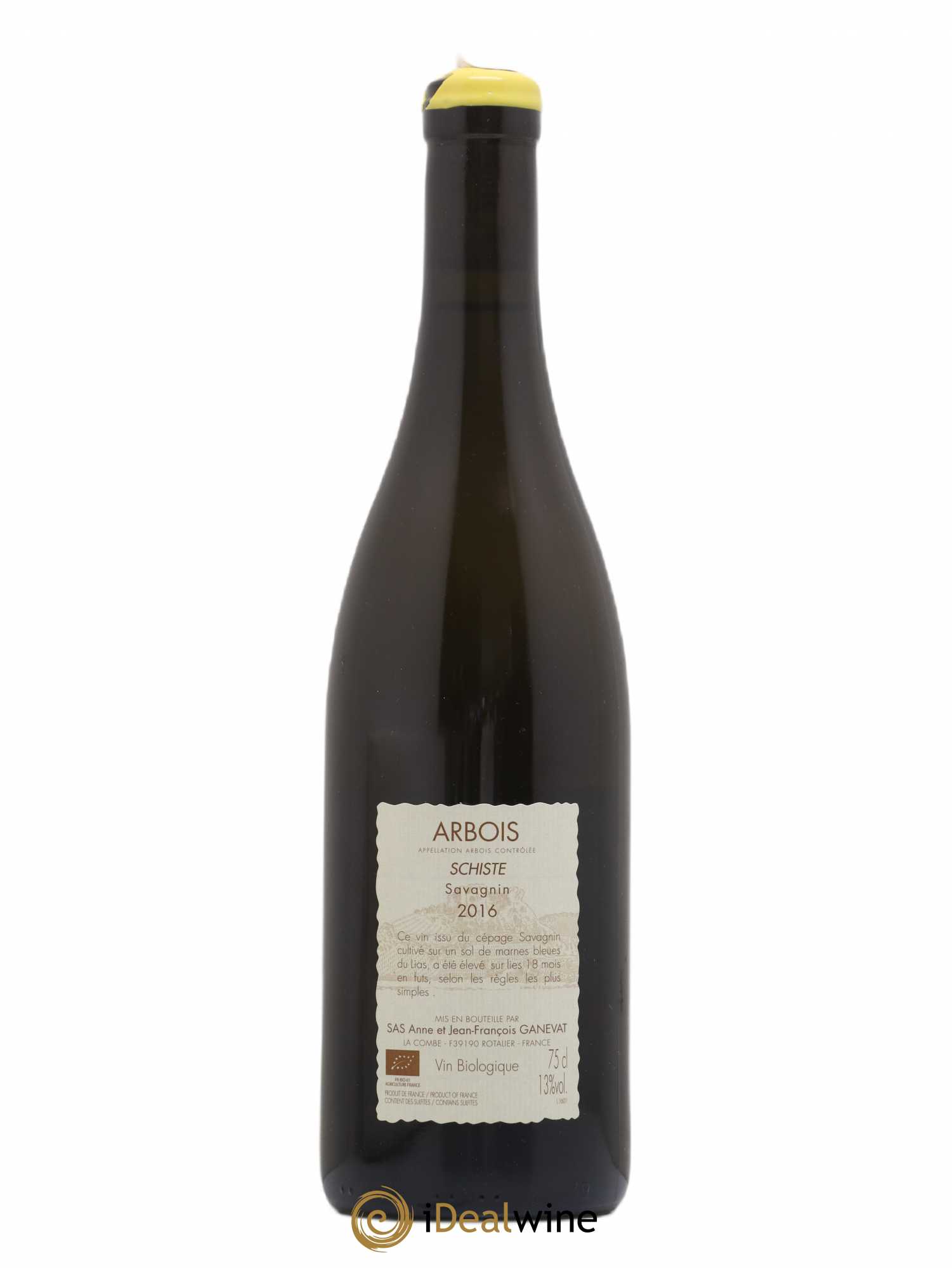 Arbois Savagnin Schiste Anne et Jean François Ganevat 2016 - Lot de 1 bouteille - 1