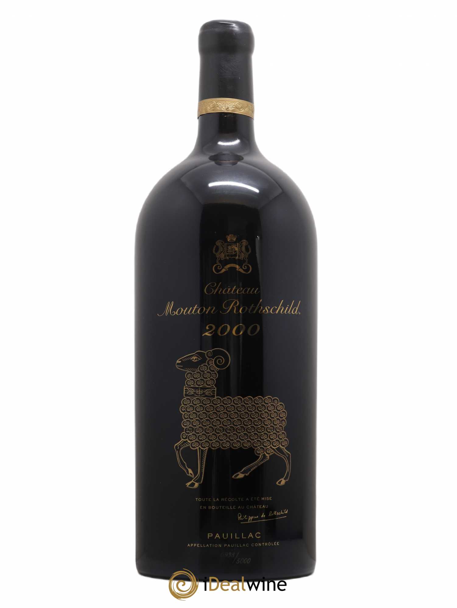 Château Mouton Rothschild 1er Grand Cru Classé 2000 - Lot de 1 jeroboam - 0