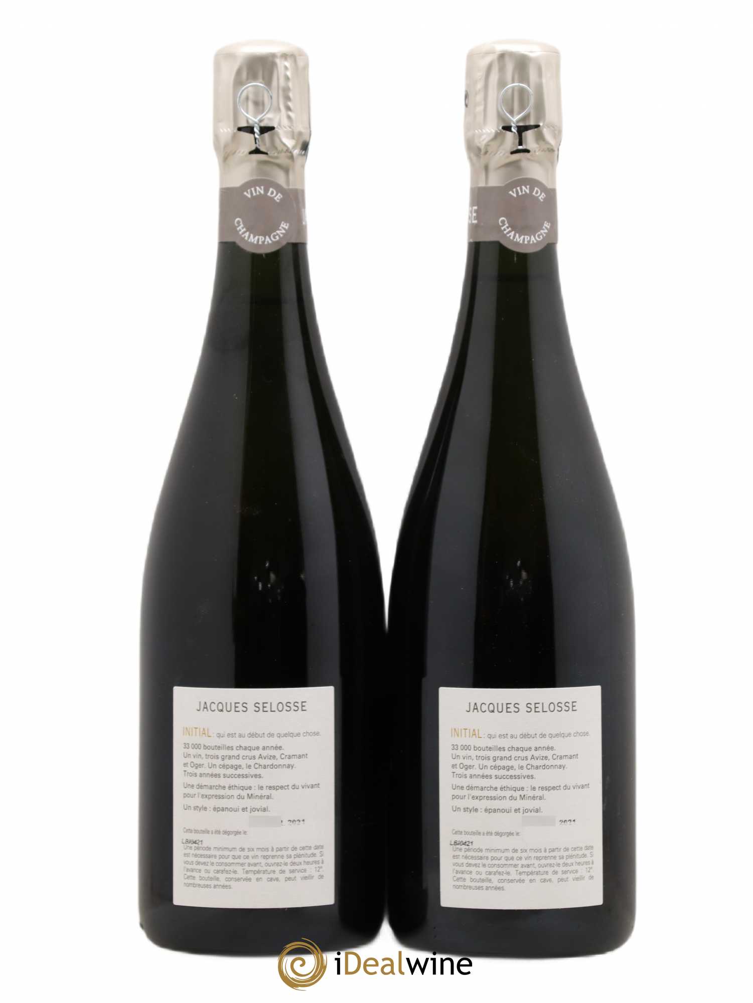 Initial Brut Jacques Selosse - Lot de 2 bouteilles - 1