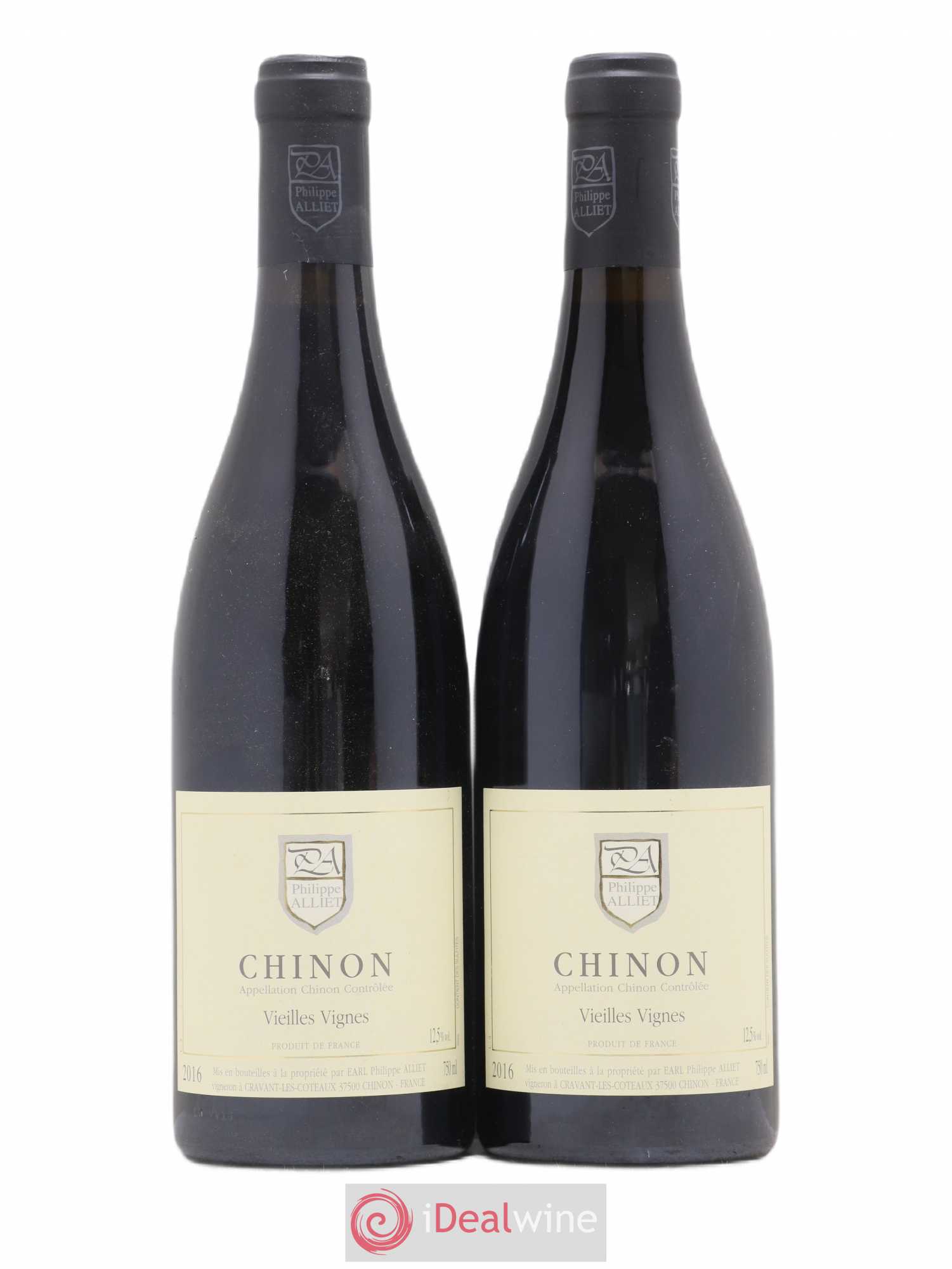 Chinon Vieilles Vignes Philippe Alliet (sans prix de réserve) 2016 - Lot de 2 bouteilles - 0