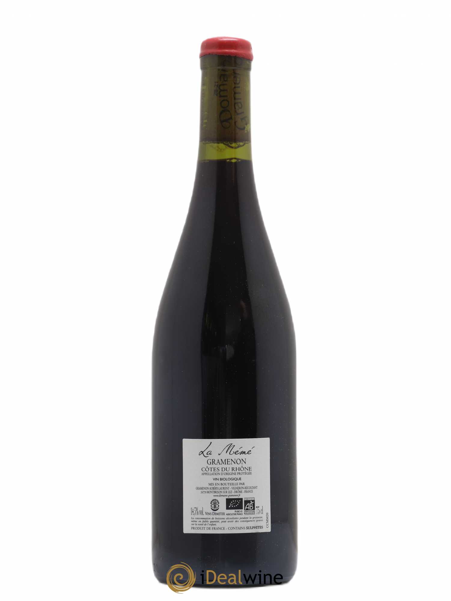 Côtes-du-Rhône La Mémé Ceps Centenaires Gramenon (Domaine) 2020 - Lot de 1 bouteille - 1
