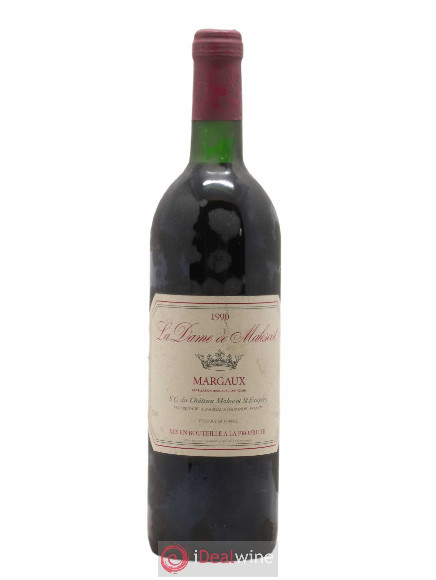 La Dame de Malescot (sans prix de réserve) 1990 - Lot de 1 bouteille - 0