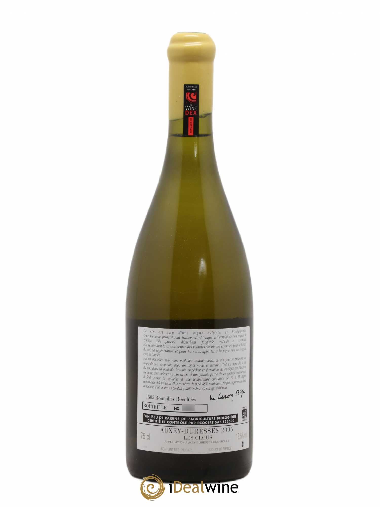 Auxey-Duresses Les Clous d'Auvenay (Domaine) 2005 - Lot de 1 bouteille - 1