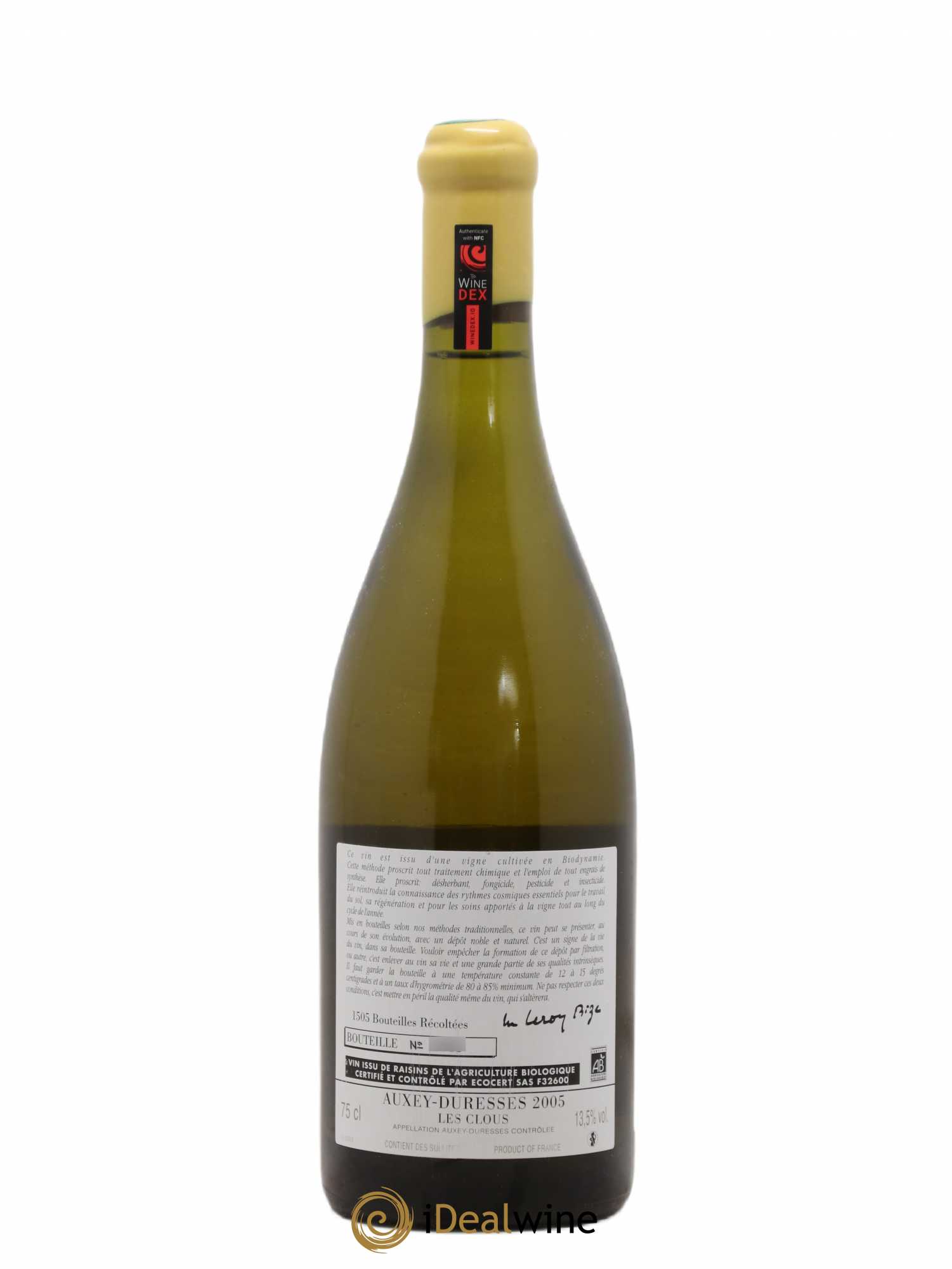 Auxey-Duresses Les Clous d'Auvenay (Domaine) 2005 - Lot de 1 bouteille - 1
