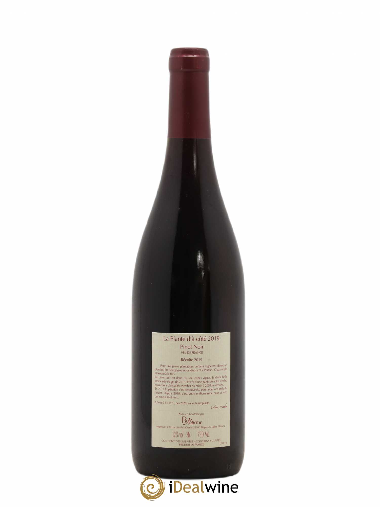Vin de France La Plante d'à coté Domaine Binaume Bizot - Naudin 2019 - Posten von 1 Flasche - 1