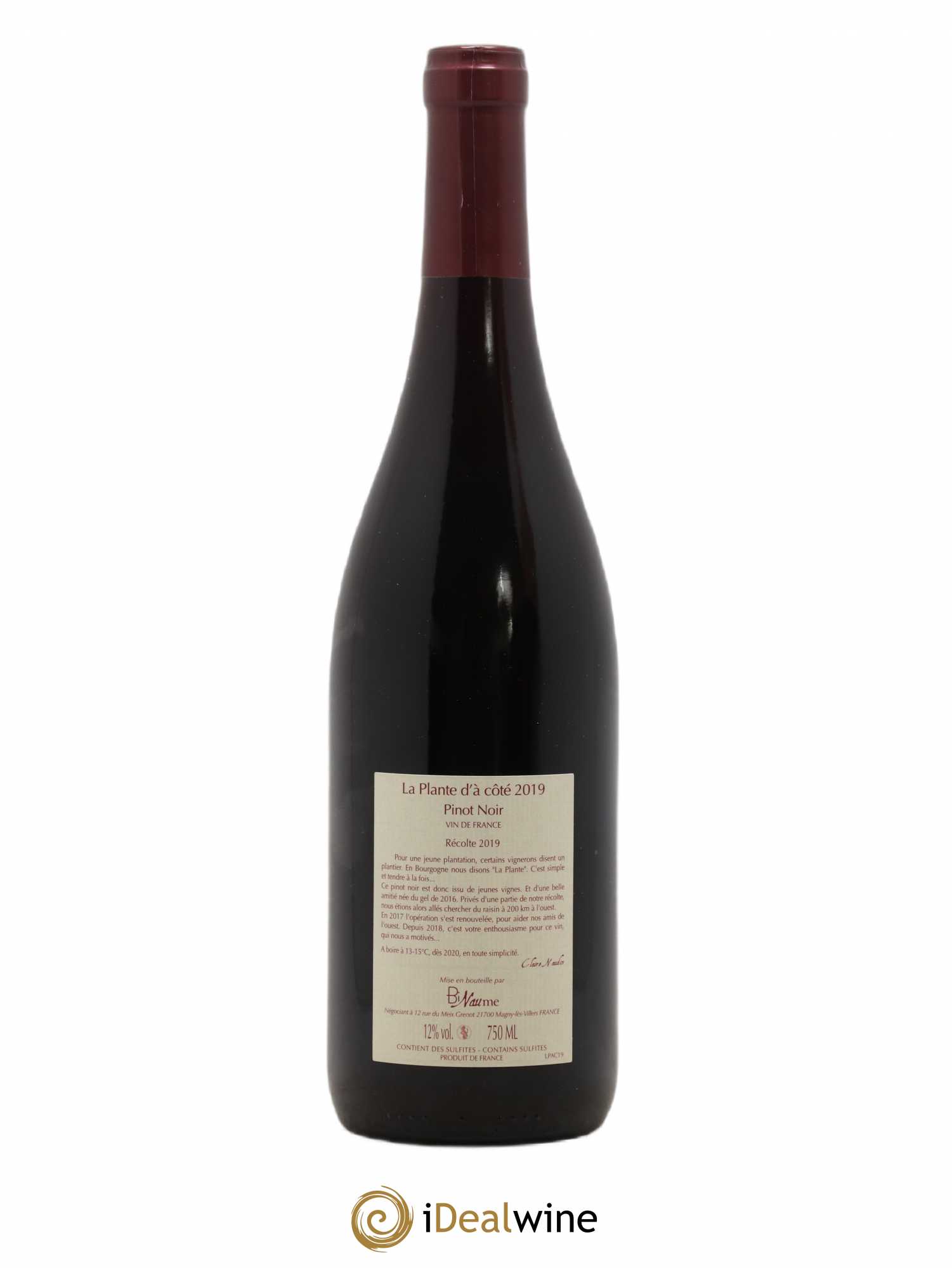 Vin de France La Plante d'à coté Domaine Binaume Bizot - Naudin 2019 - Posten von 1 Flasche - 1