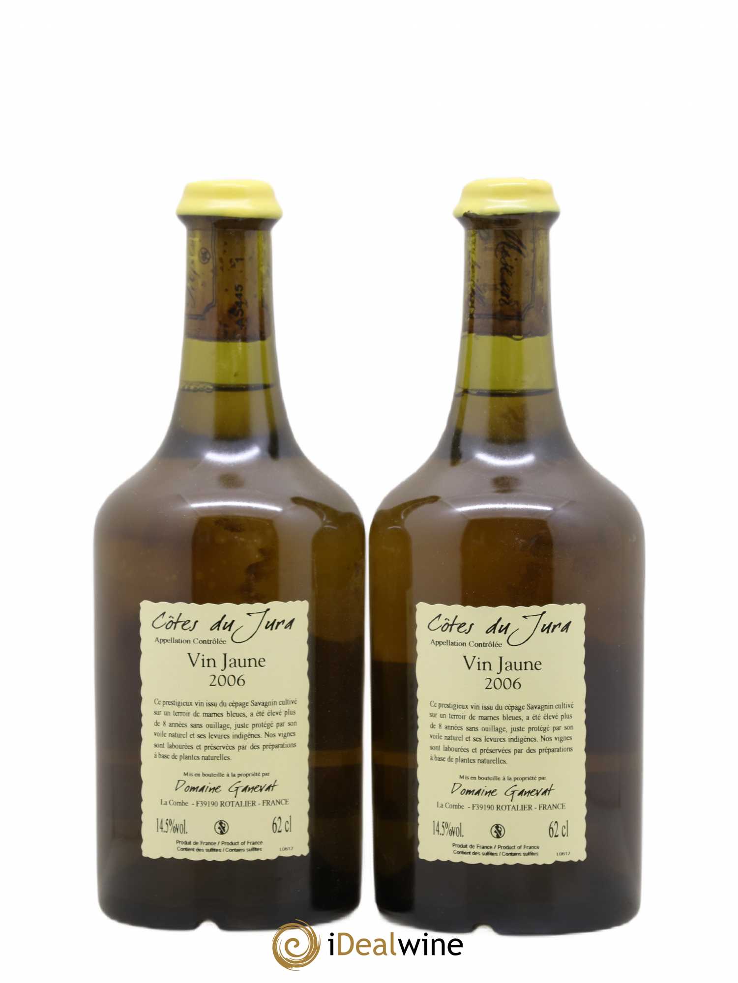 Côtes du Jura Vin Jaune Jean-François Ganevat (Domaine) 2006 - Lot de 2 bouteilles - 1