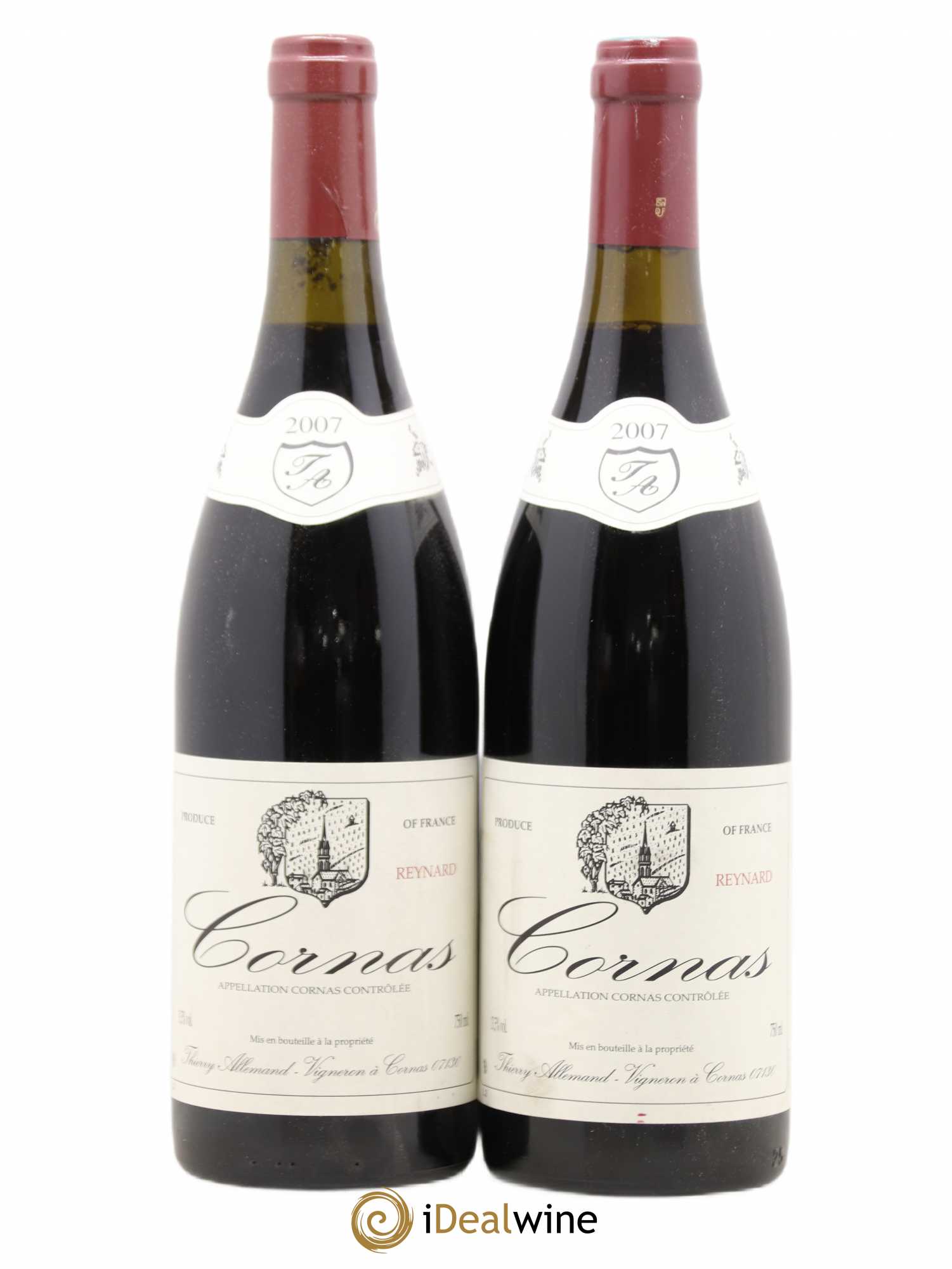 Cornas Reynard Thierry Allemand 2007 - Lot de 2 bouteilles - 0